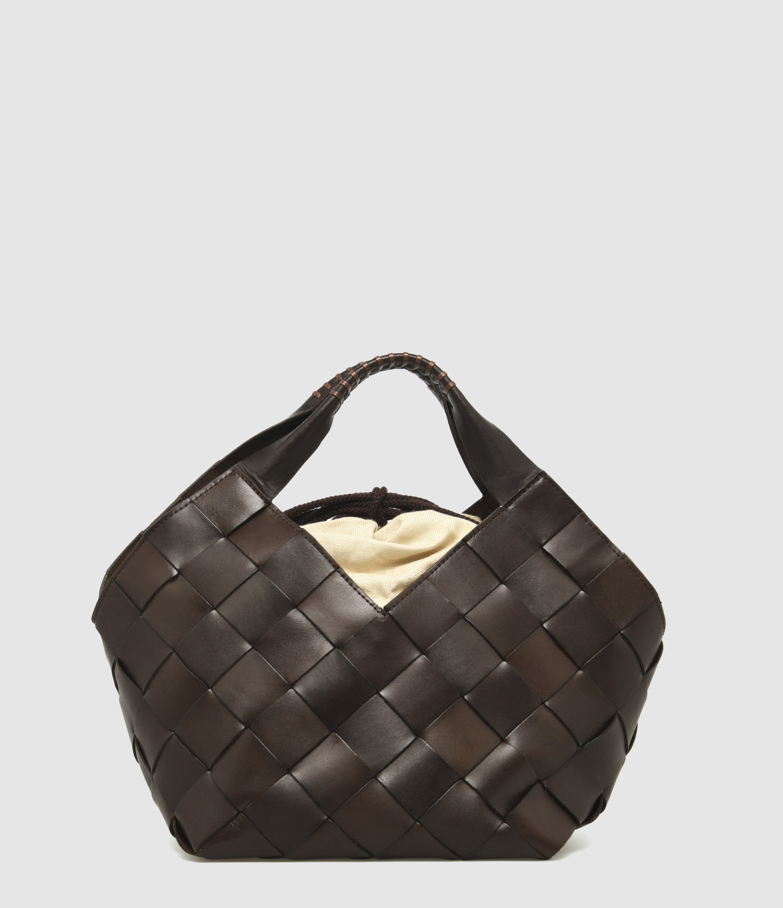 Sac Botteghe Cuir Dark Brown