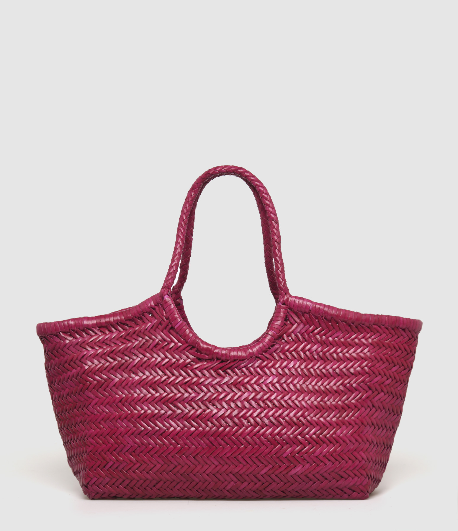 Sac Nantucket Basket Big Cuir Fushia