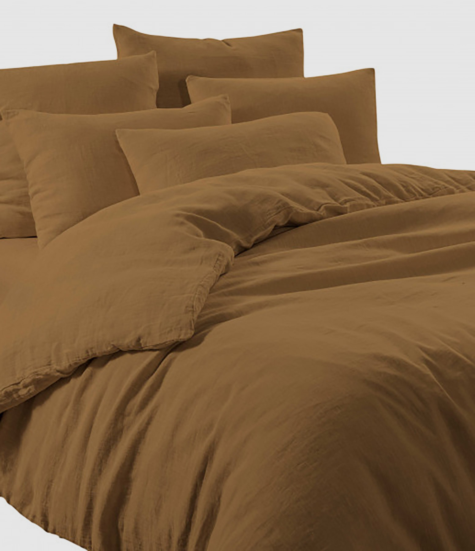 Drap housse lin lavé 