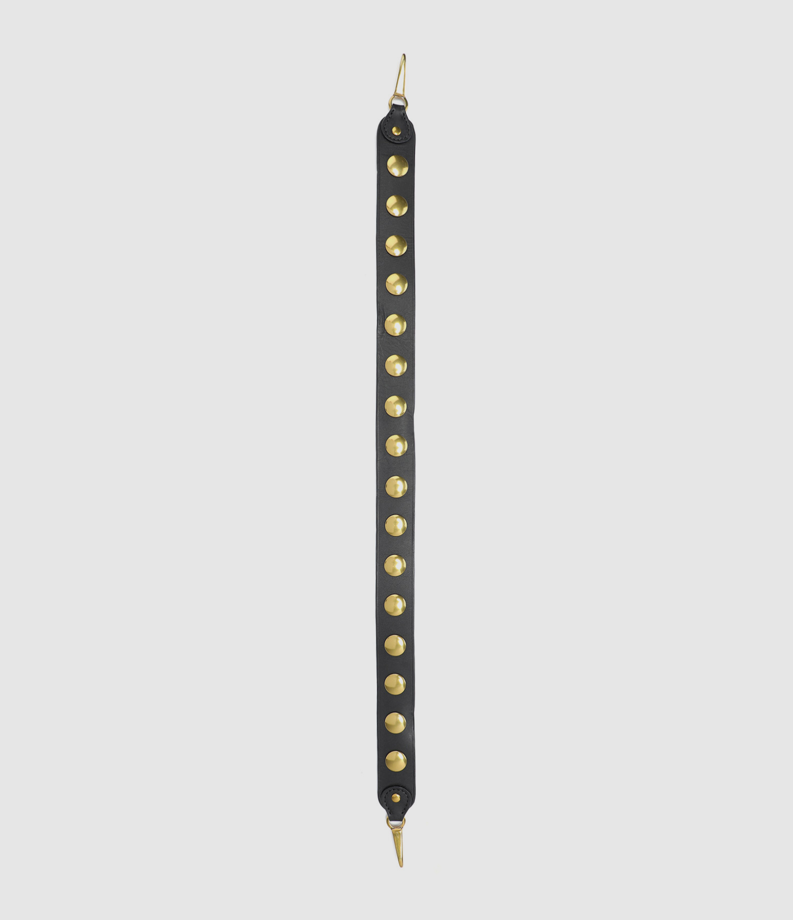Bandoulière Mini Festival Cuir Noir Brass