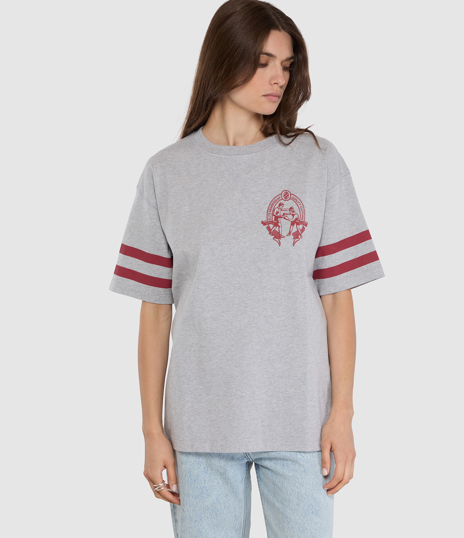 T-Shirt Boxers Heather Grey
