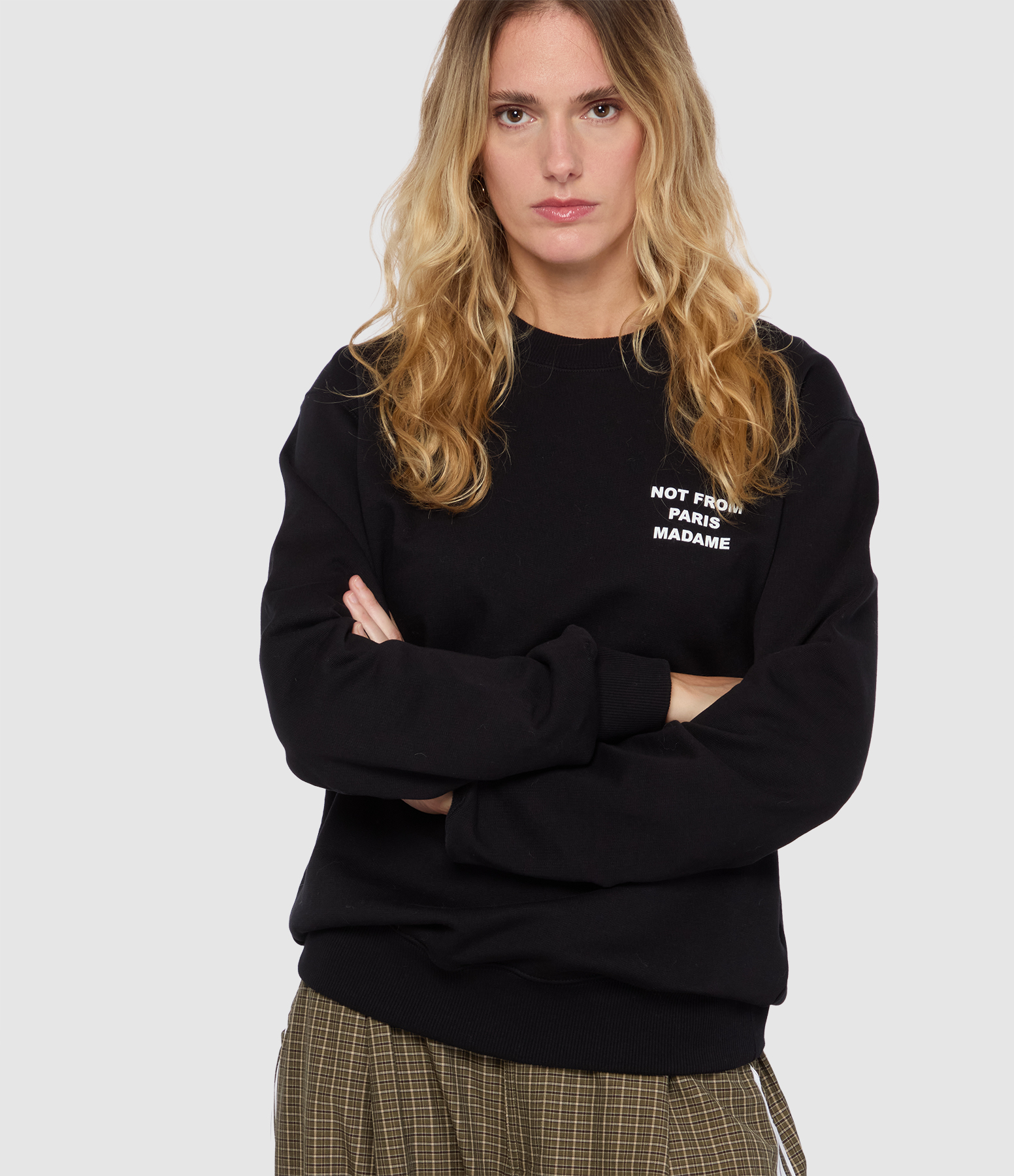 Sweatshirt Bold Slogan Black