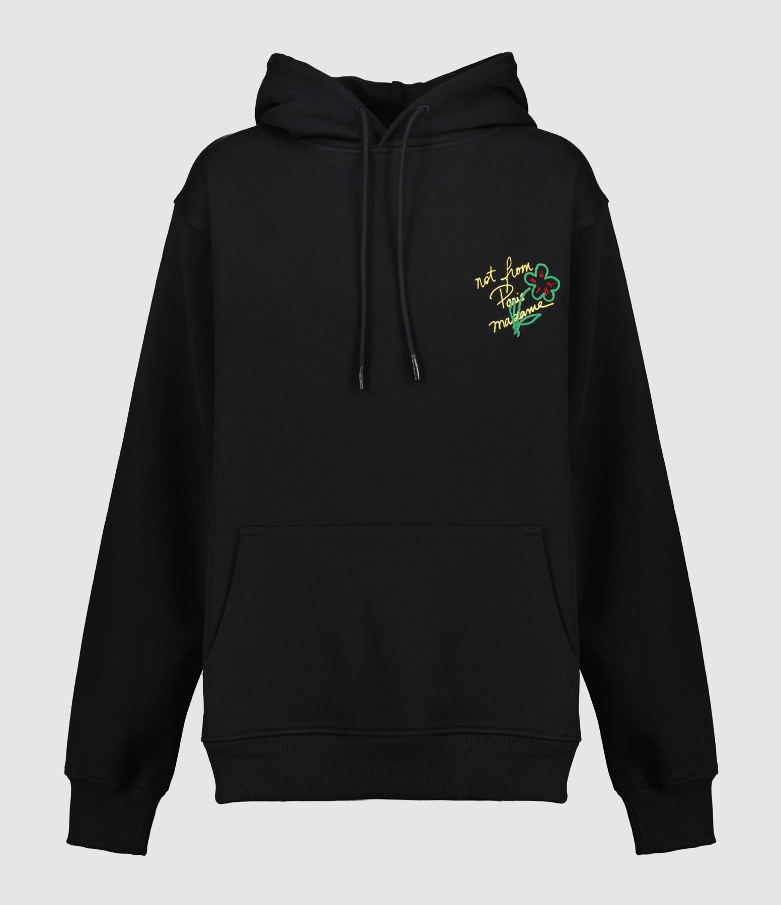 Sweatshirt Hoodie Slogan Esquisse Noir