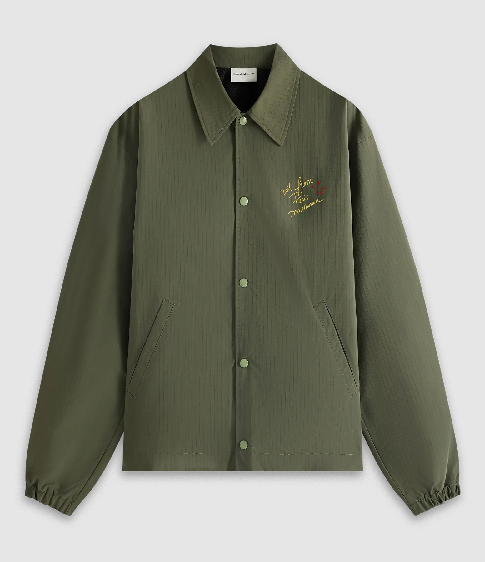 Veste Slogan Esquisse Kaki