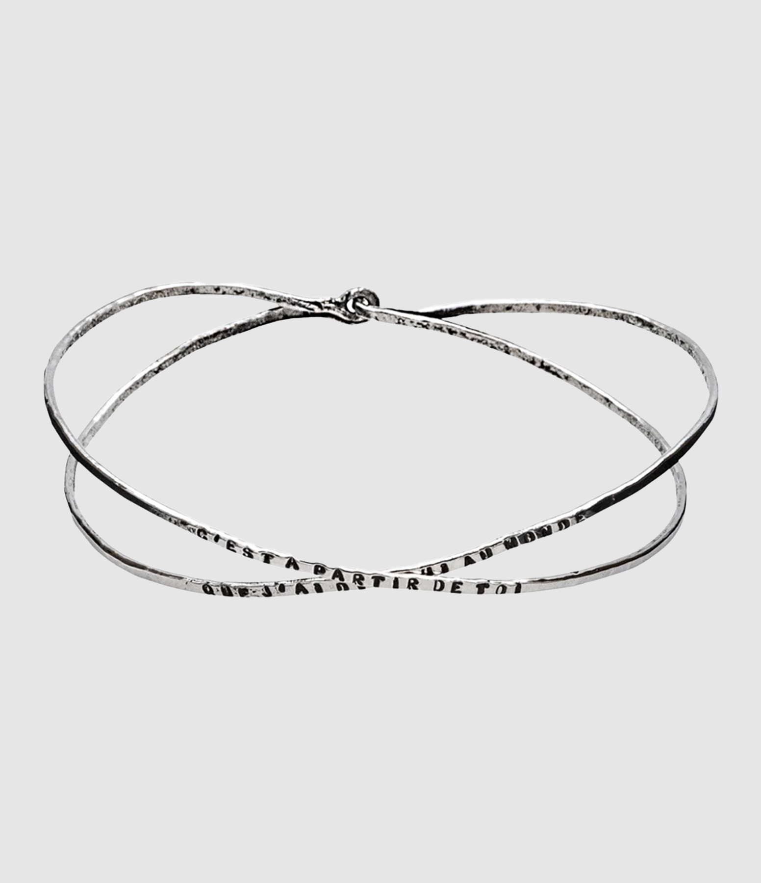 Bracelet Eluard Croisée Argent
