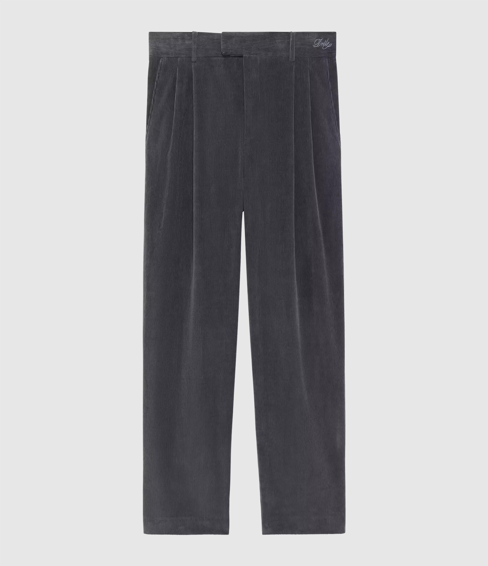 Pantalon Homme Golfeur Verlours Gris Foncé