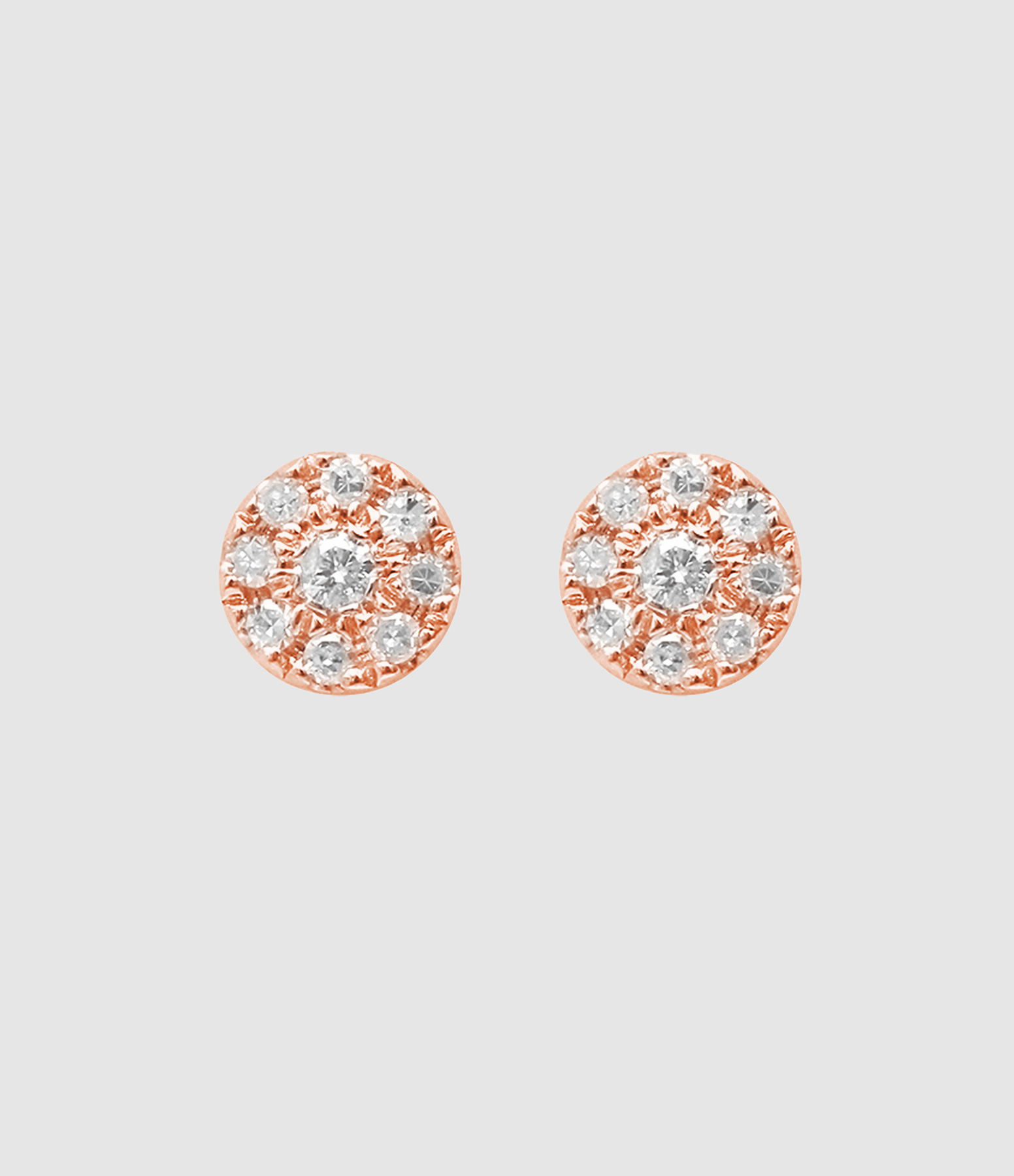 Boucles d’oreilles Magic Touch Cible Diamants Or Rose