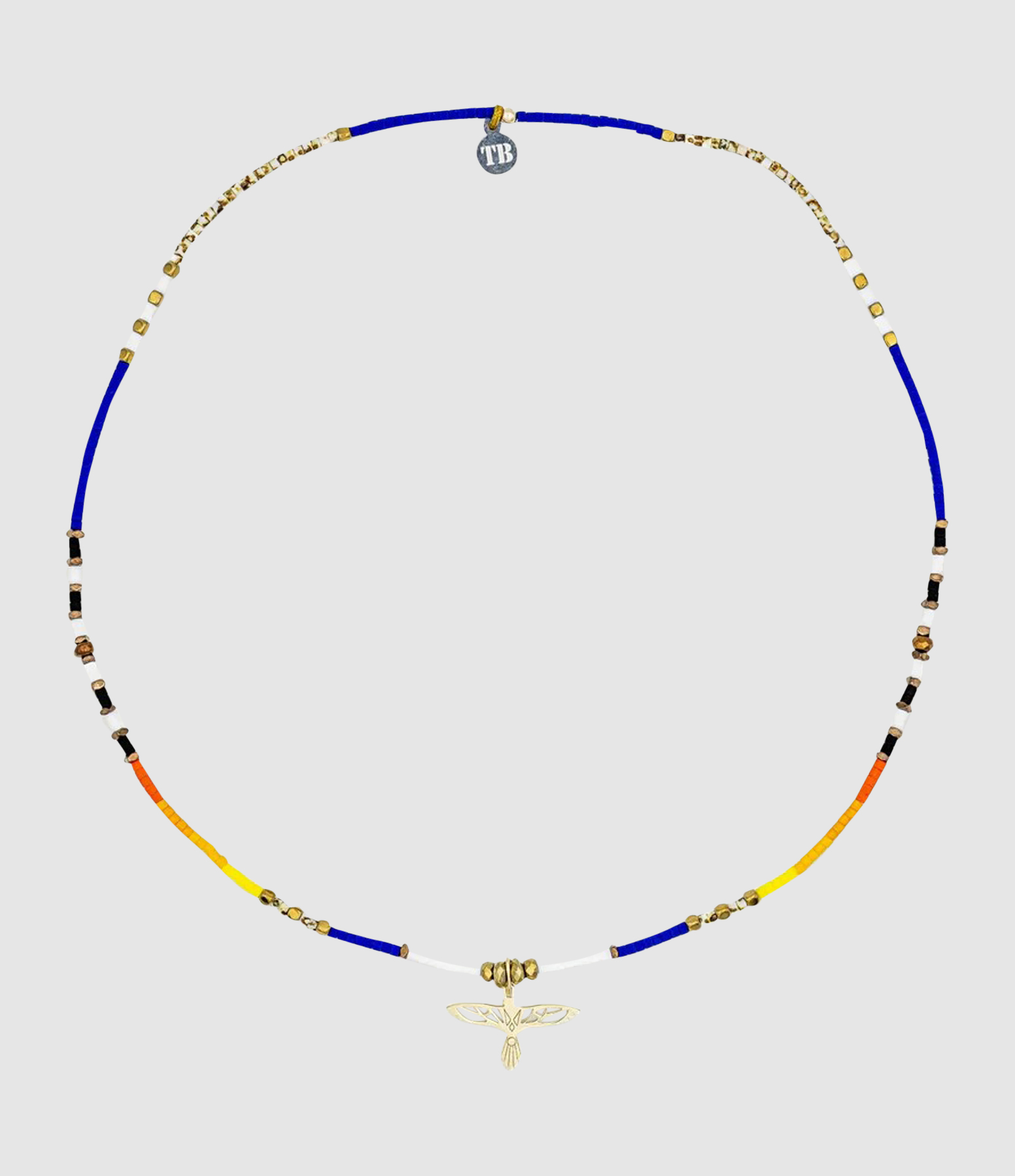 Collier Ras De Cou Eagle Indian Multicolore 38cm, Capsule Véronika Loubry