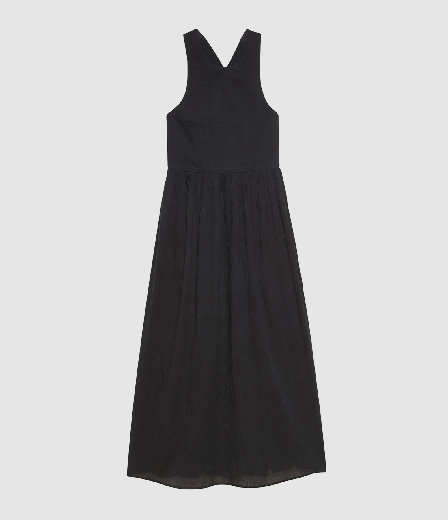 Robe Dos Croisé Doria Coton Noir