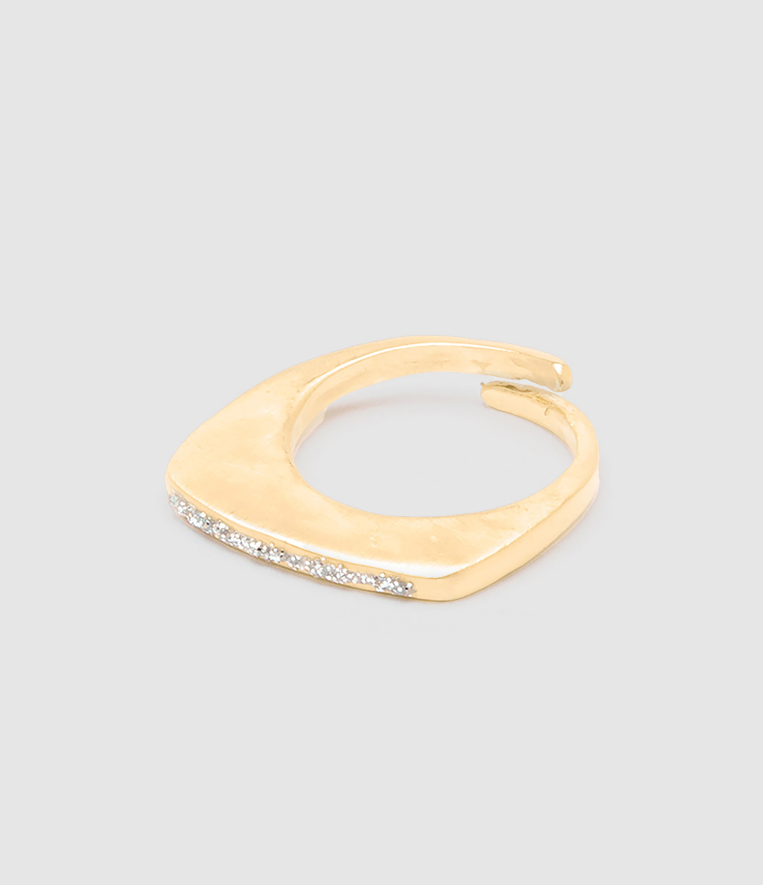 Bague Éclat Argent Doré Émail Argenté