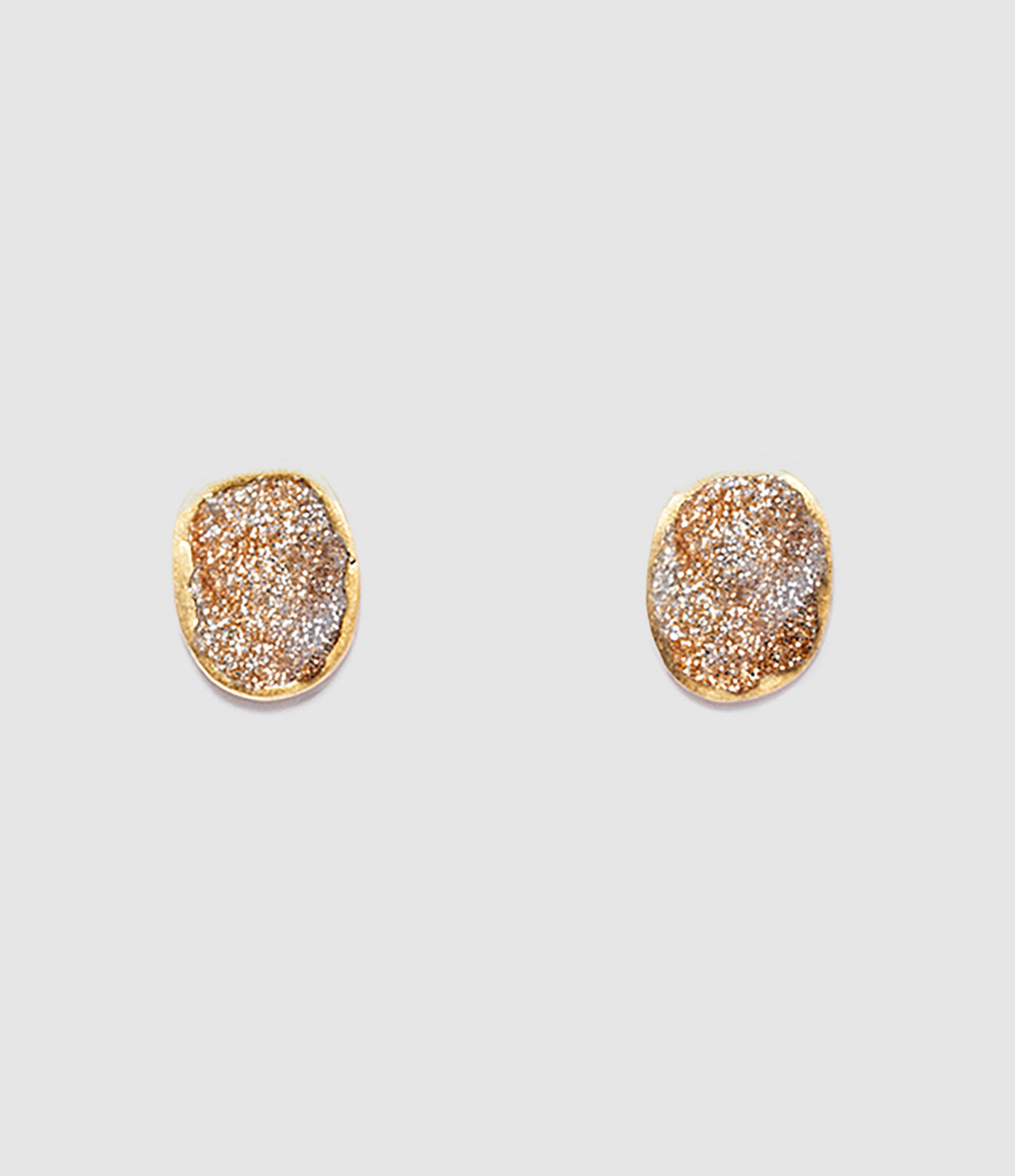 Boucles d'oreilles Puce Éclat Argent Doré