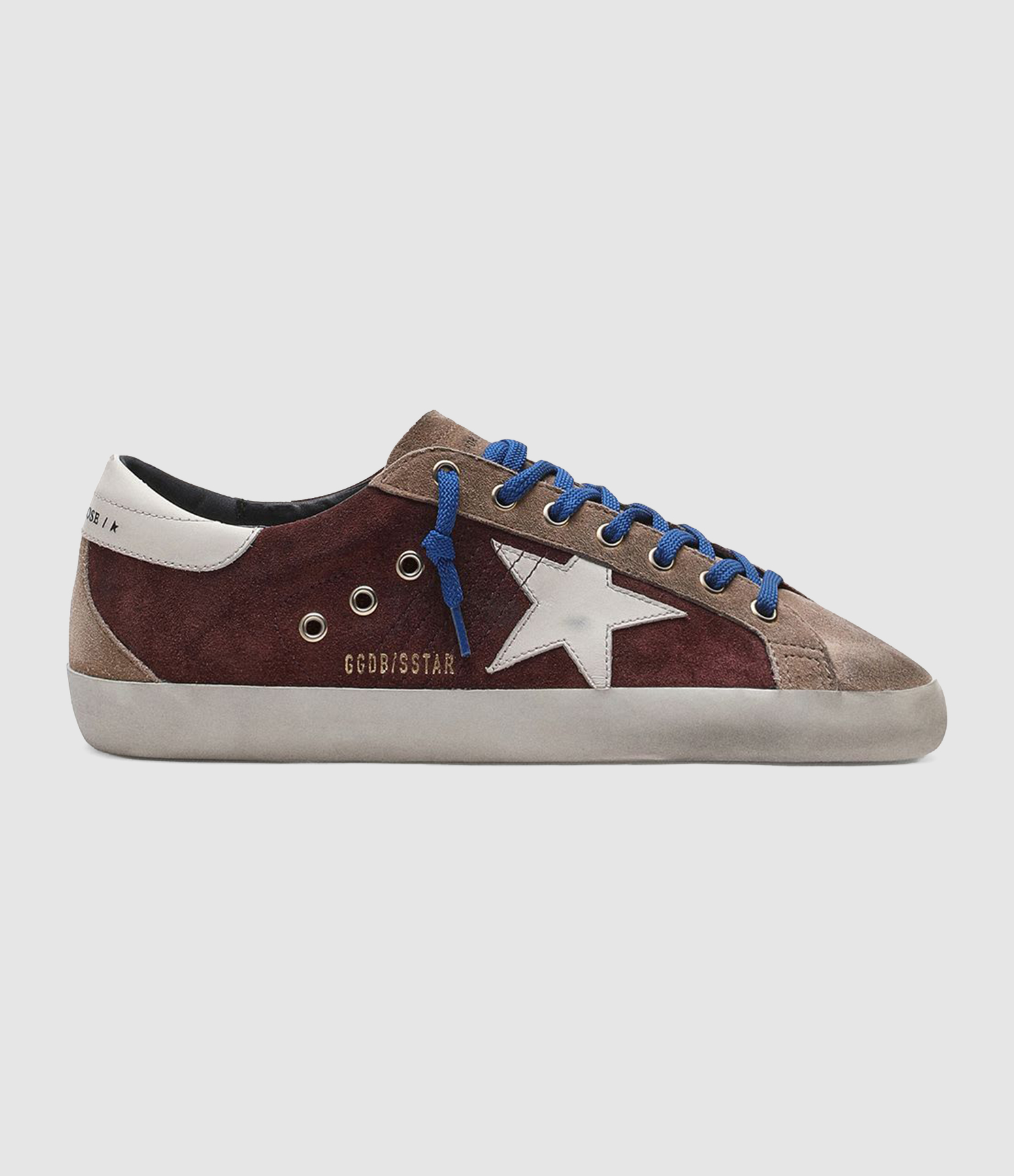 Baskets Homme Super-Star Dark Red Warm Grey Buttercream White