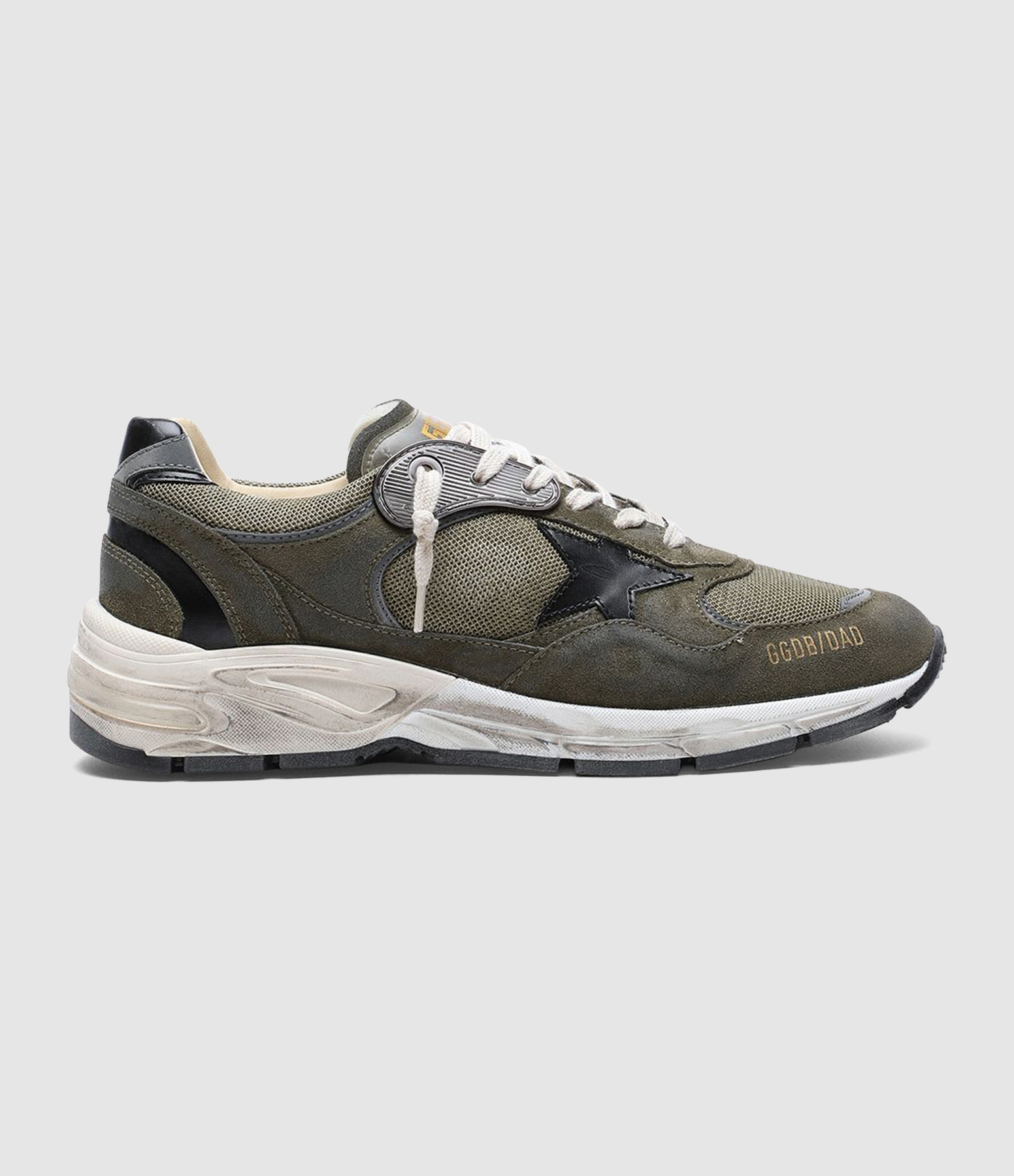 Baskets Running Dad Olive Green Grey Black