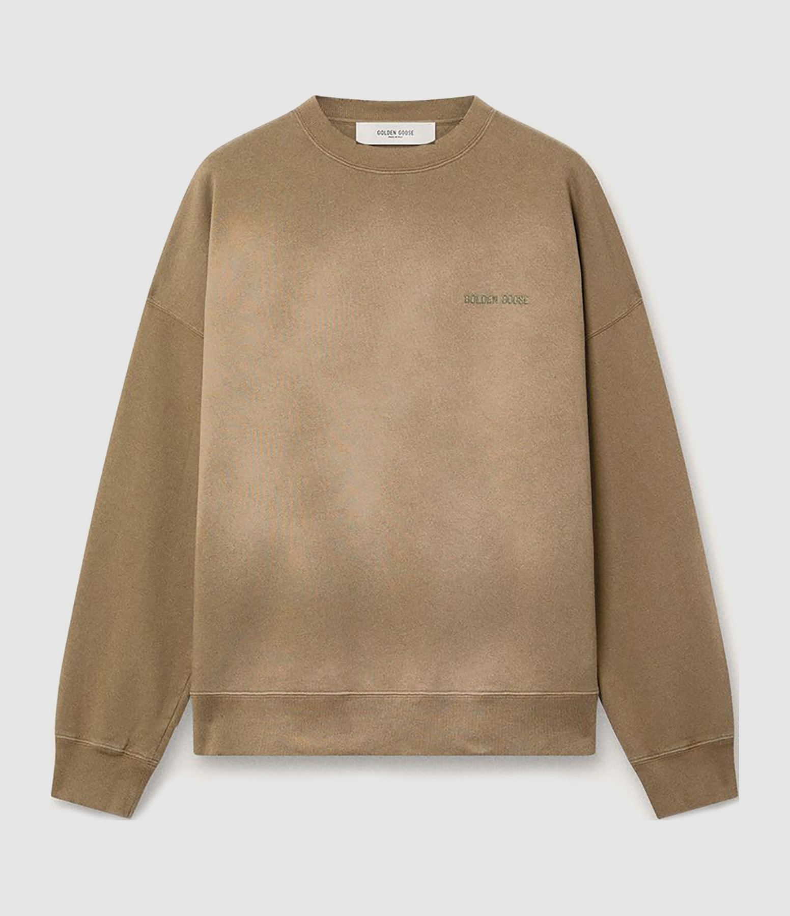 Sweatshirt Journey Bleached Washed Beige
