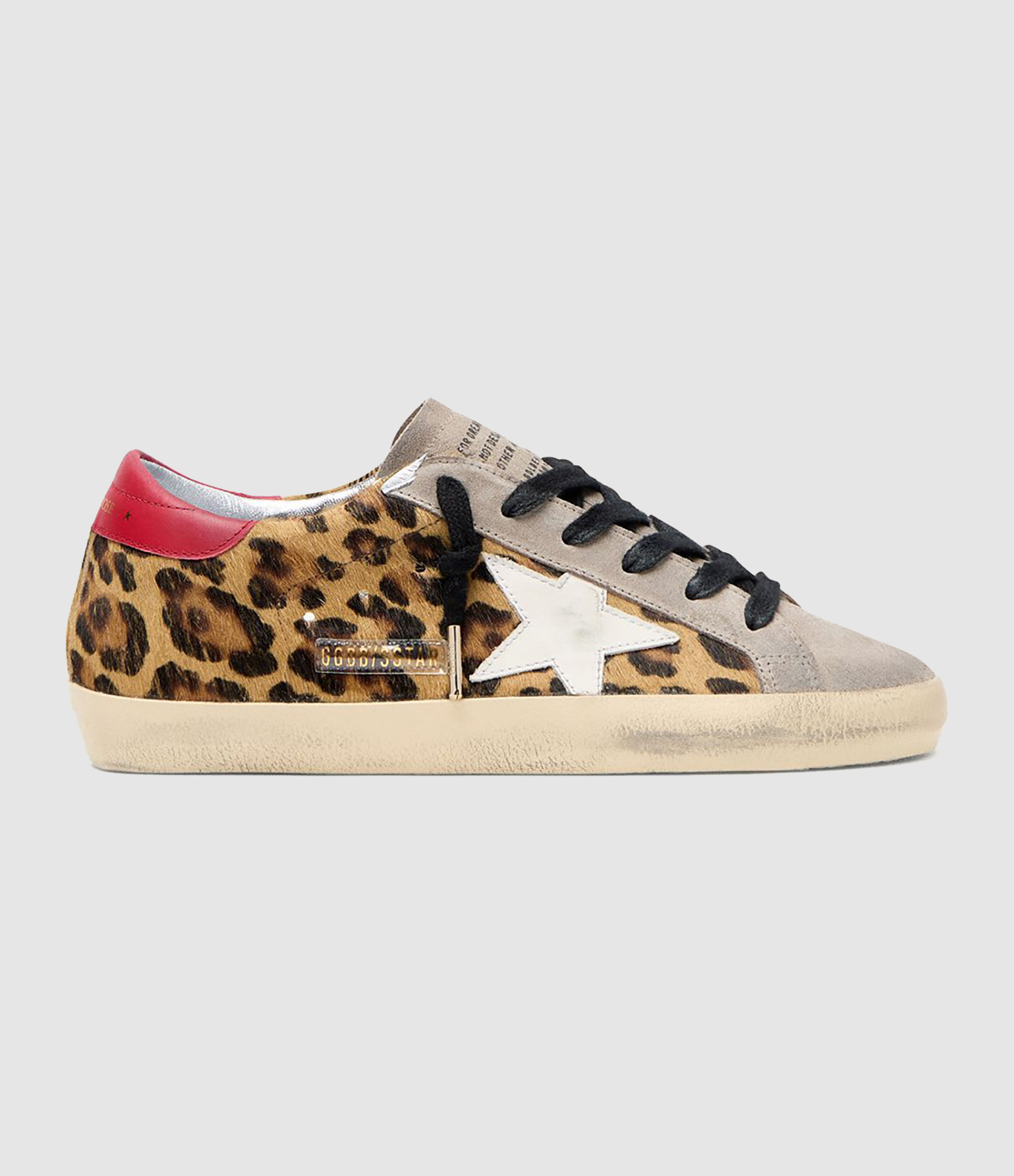 Baskets Super Star Leopard/White/Red