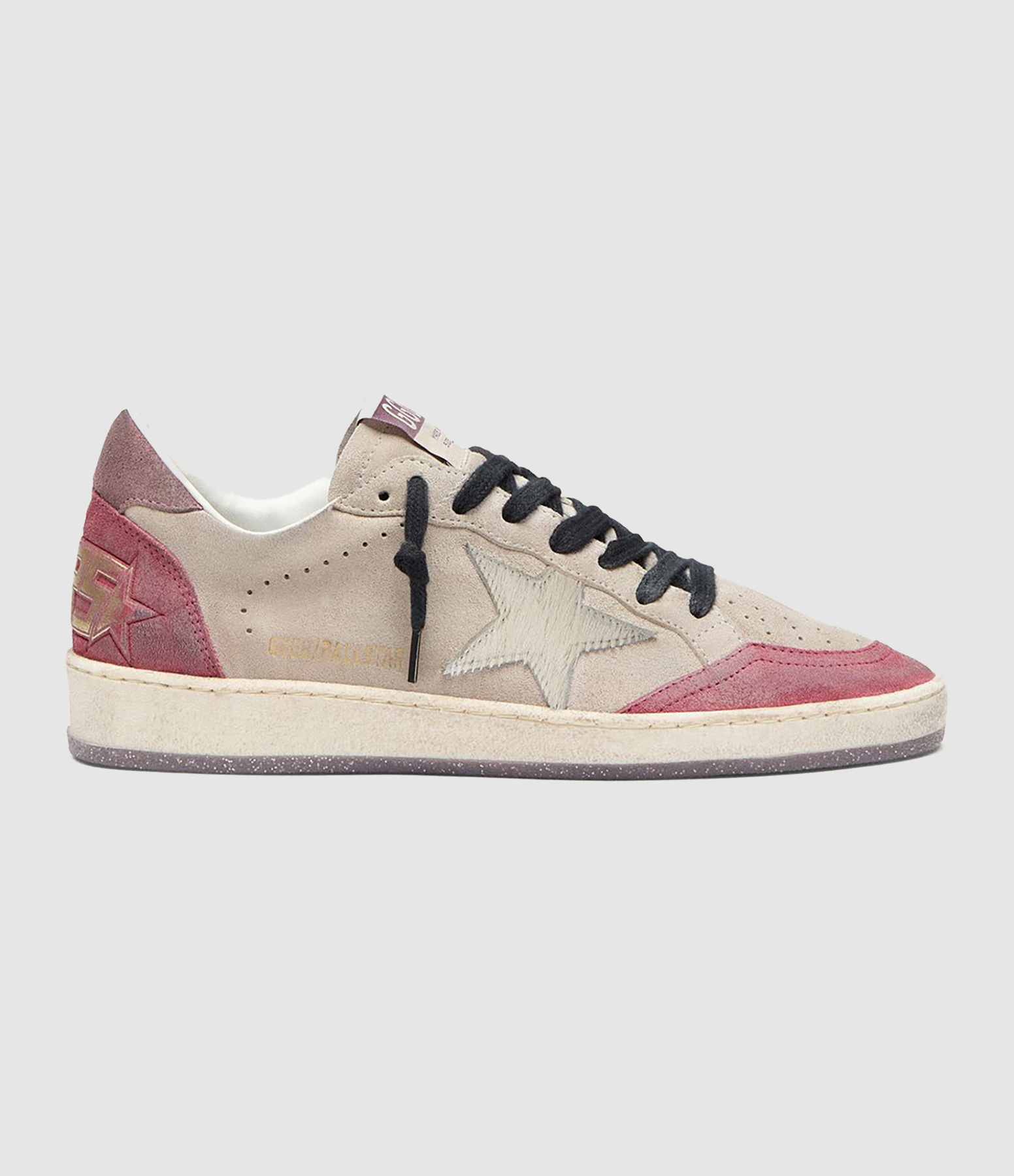 Baskets Ballstar Beige/Red Magenta/Lavander Grey/White