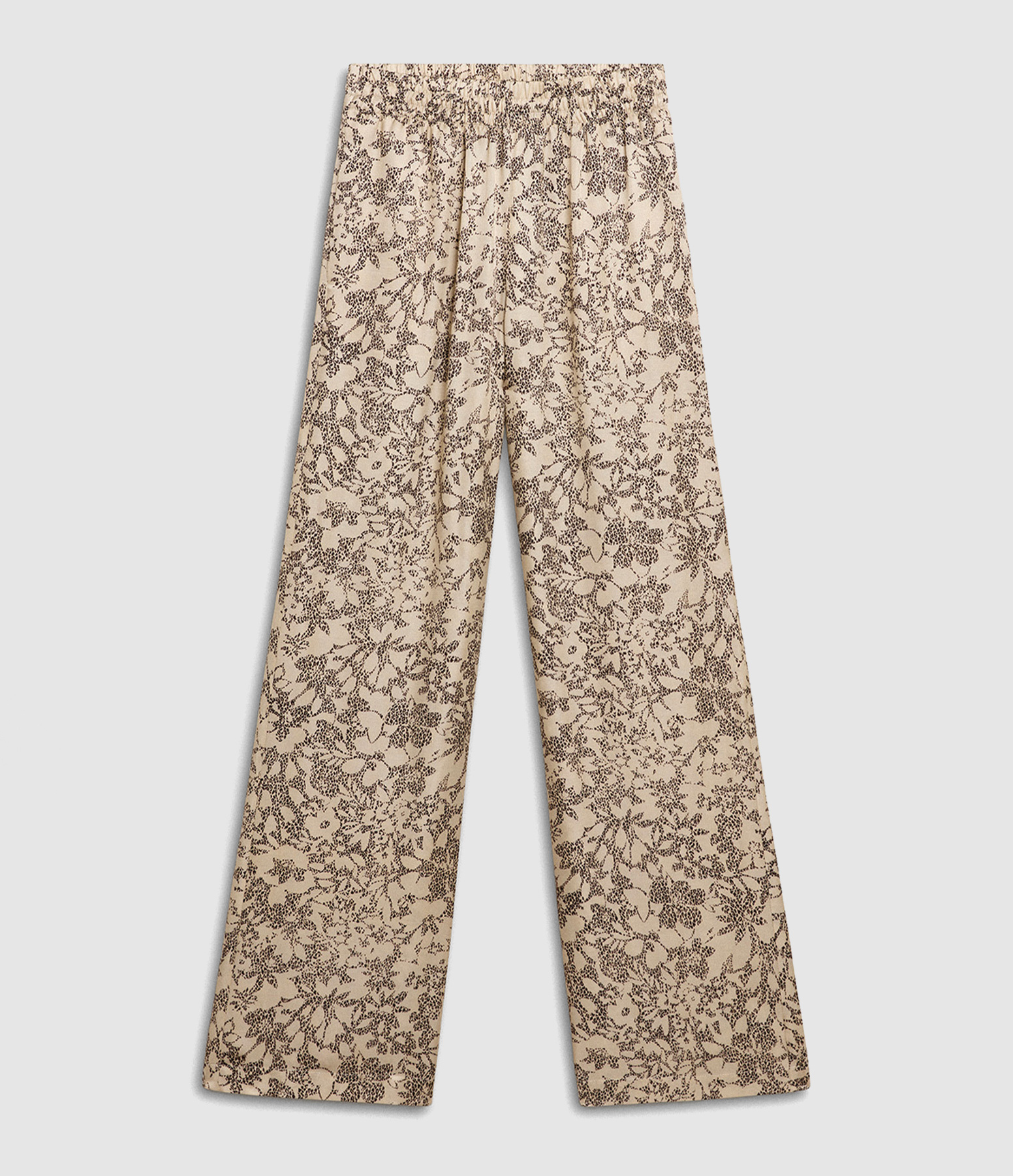 Pantalon Fluide Woman Journey Satin Safari/Black