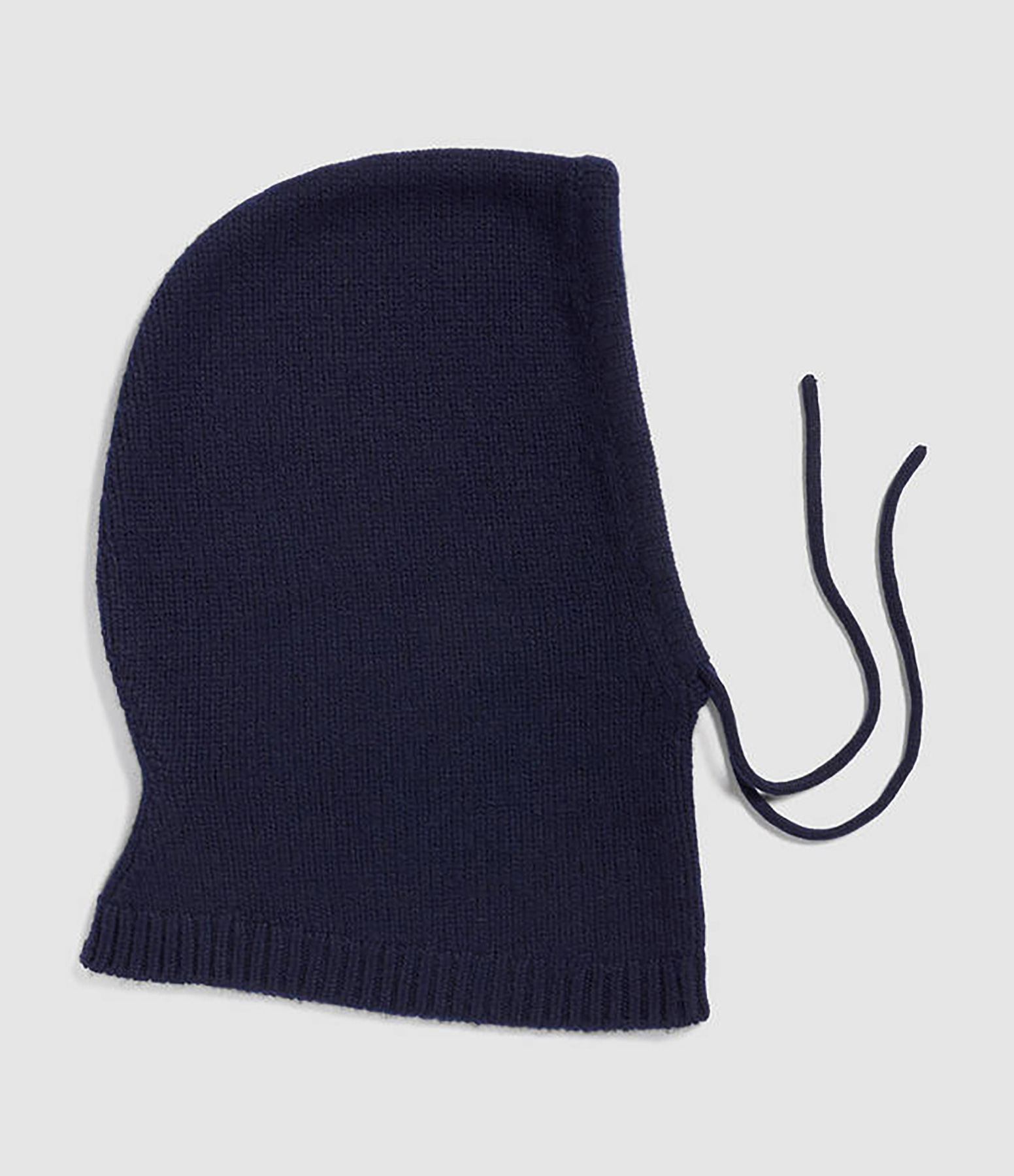 Cagoule à Cordons Cachemire Marine
