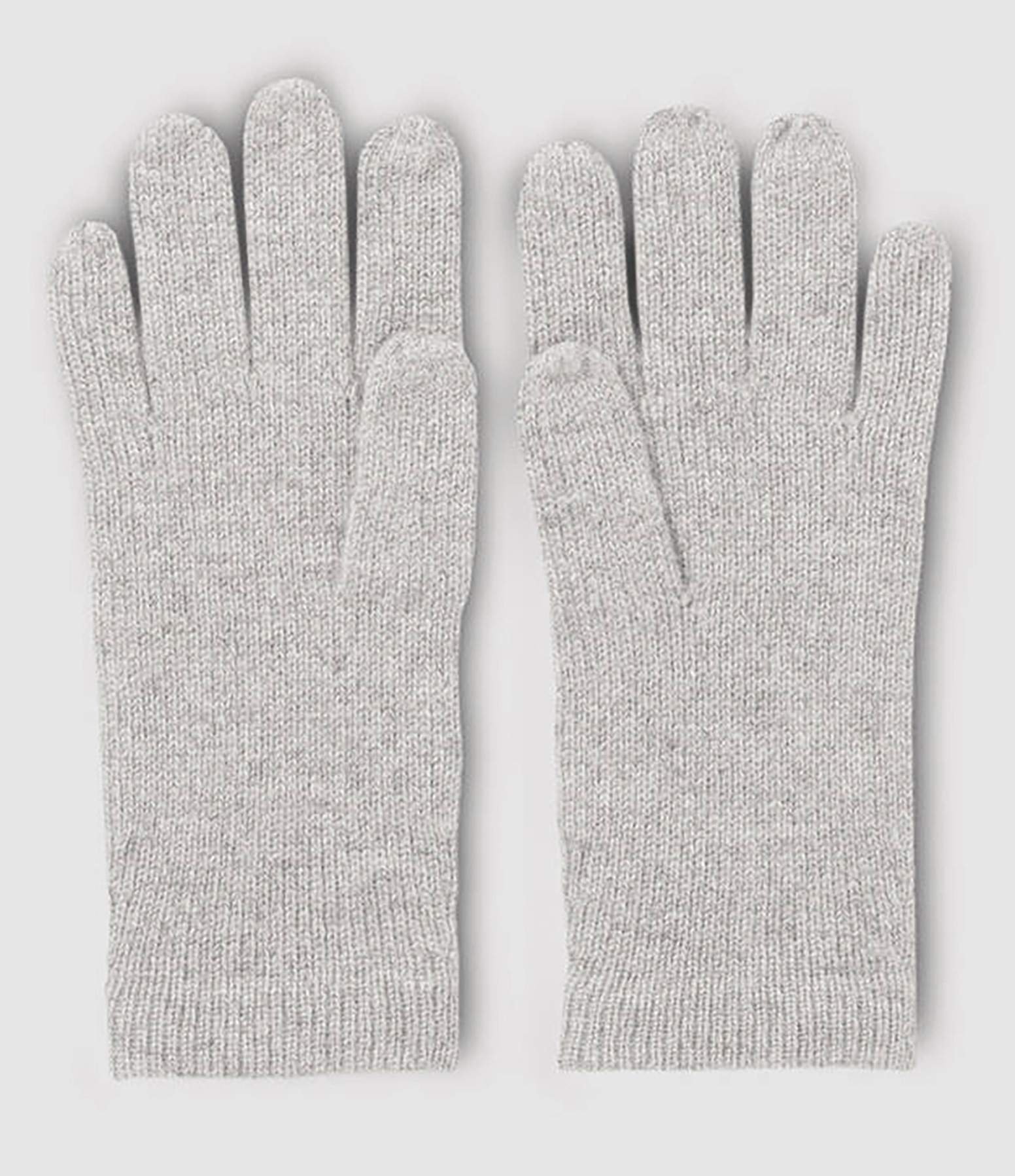 Gants Femme Cachemire Gris Argenté
