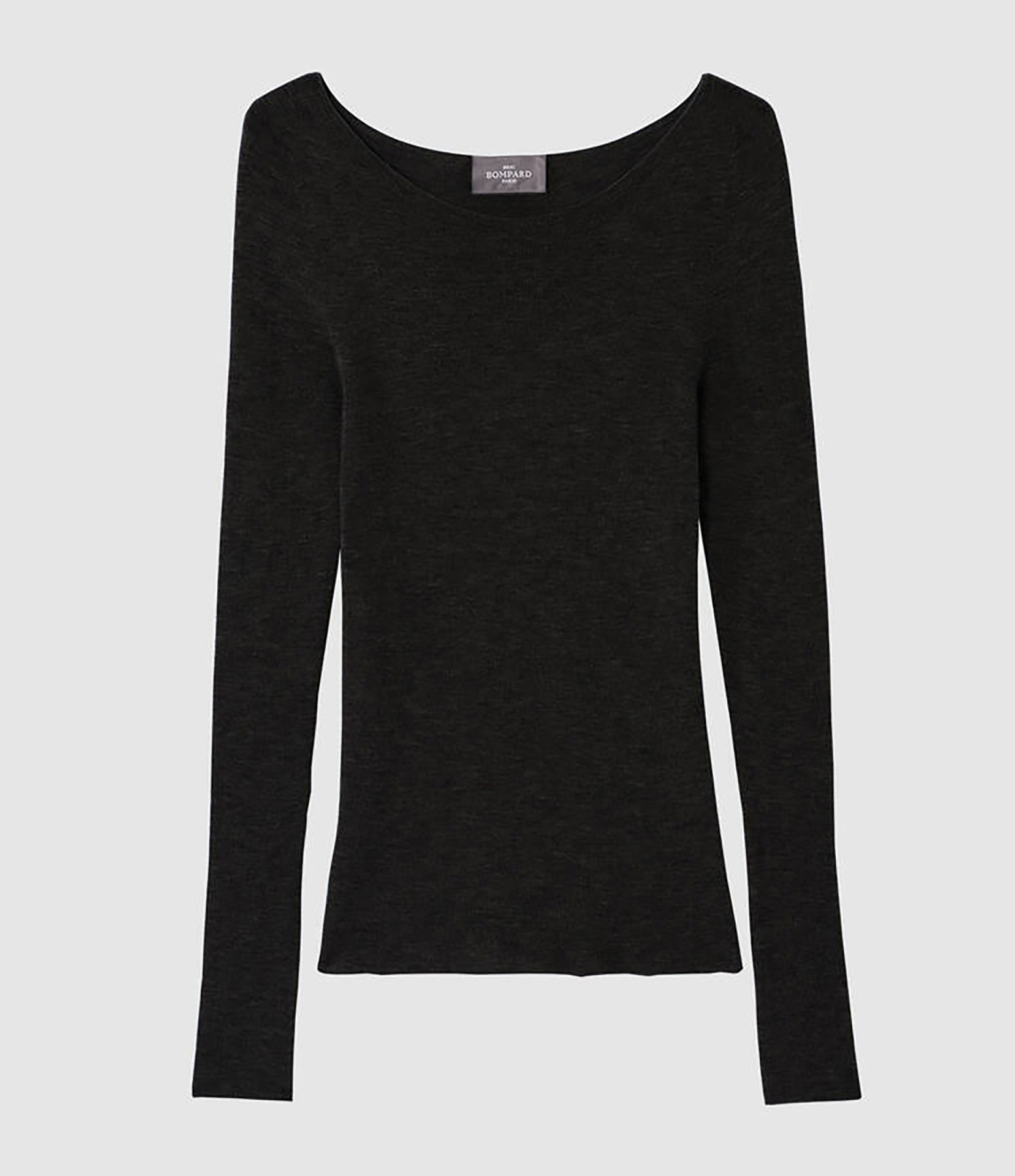 Pull Col Rond Ultrafin s Cachemire Noir