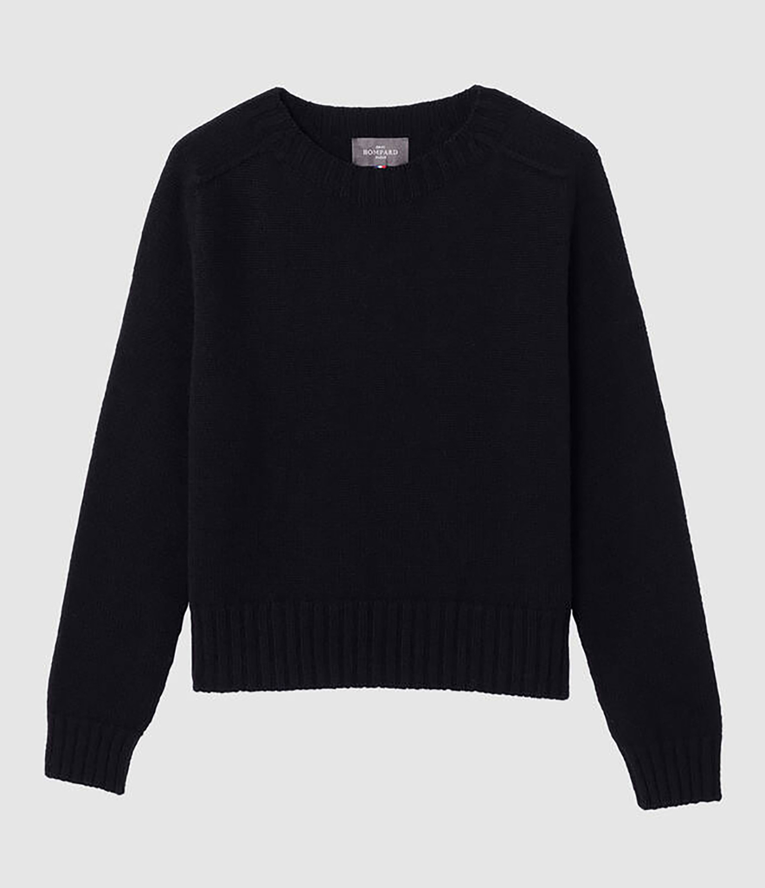 Pull Col Rond Cachemire Noir