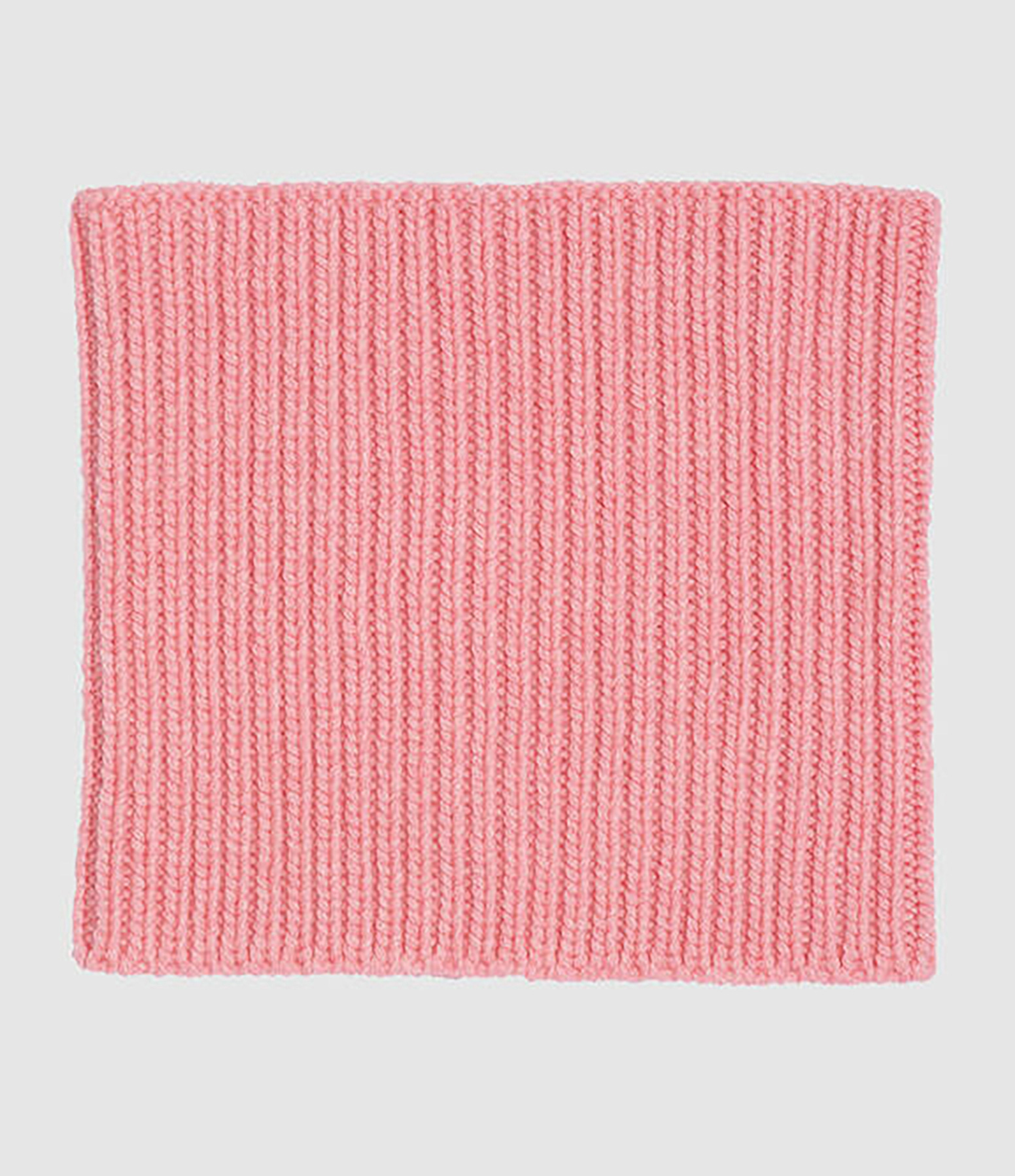Tour de Cou à Côtes Cachemire Rose Rétro, 12 Fils