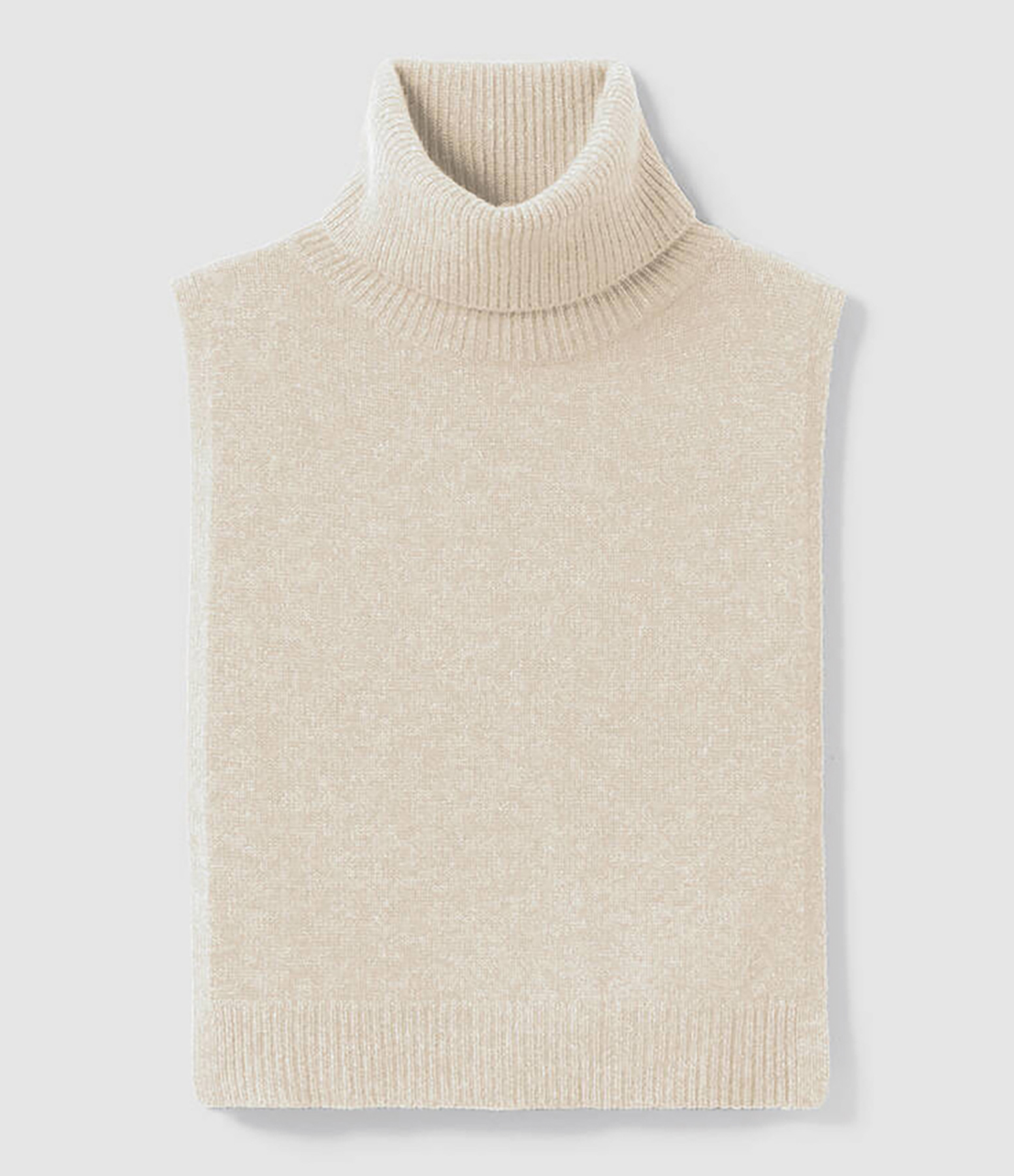 Plastron Col Roulé Cachemire Avoine