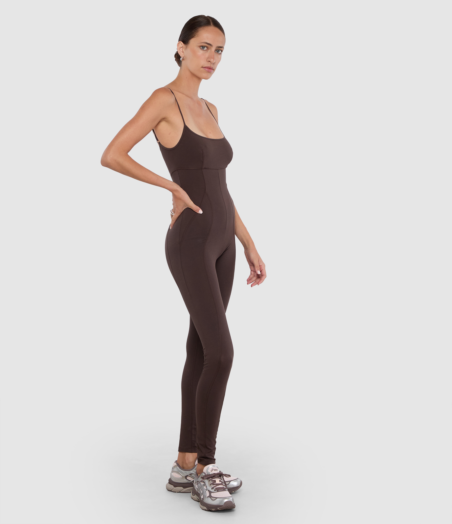 Combinaison Soft Cotton Corset Brown