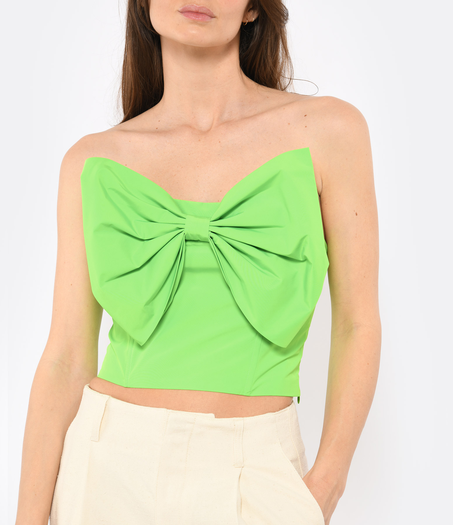 Top bustier Freesia Green Lizard