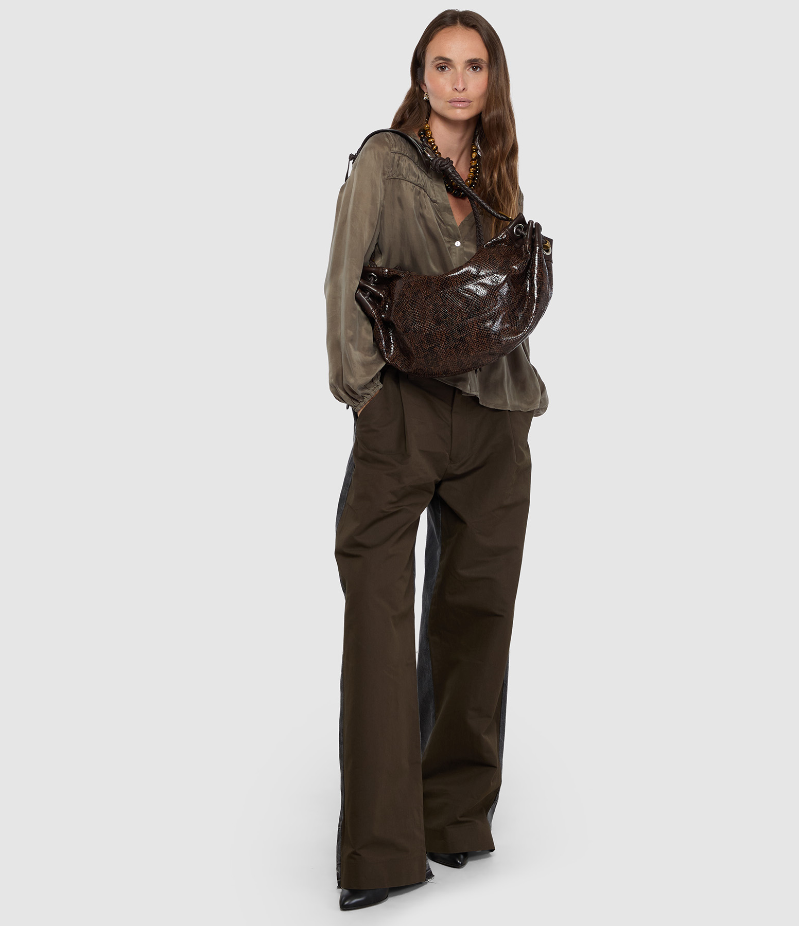 Pantalon Krisp Noir Kaki
