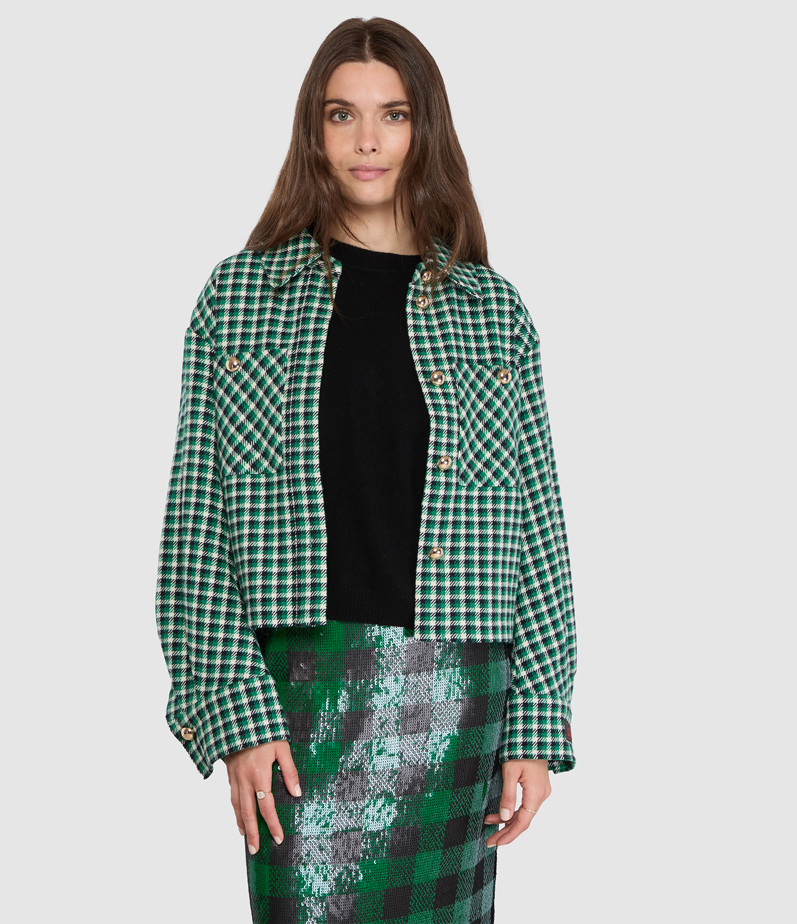 Veste Kitten Vert Noir