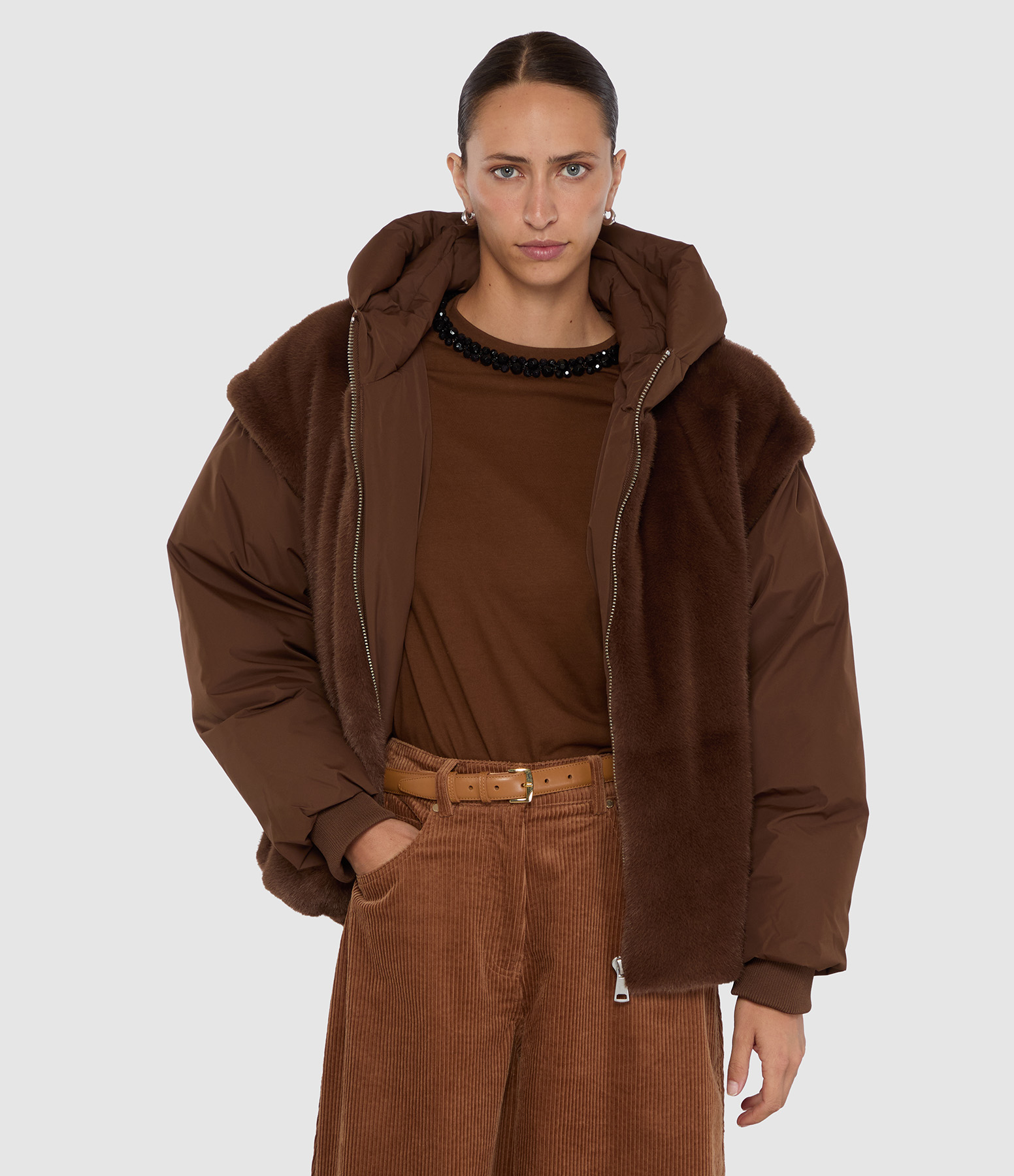 Veste Kbeauty Brun