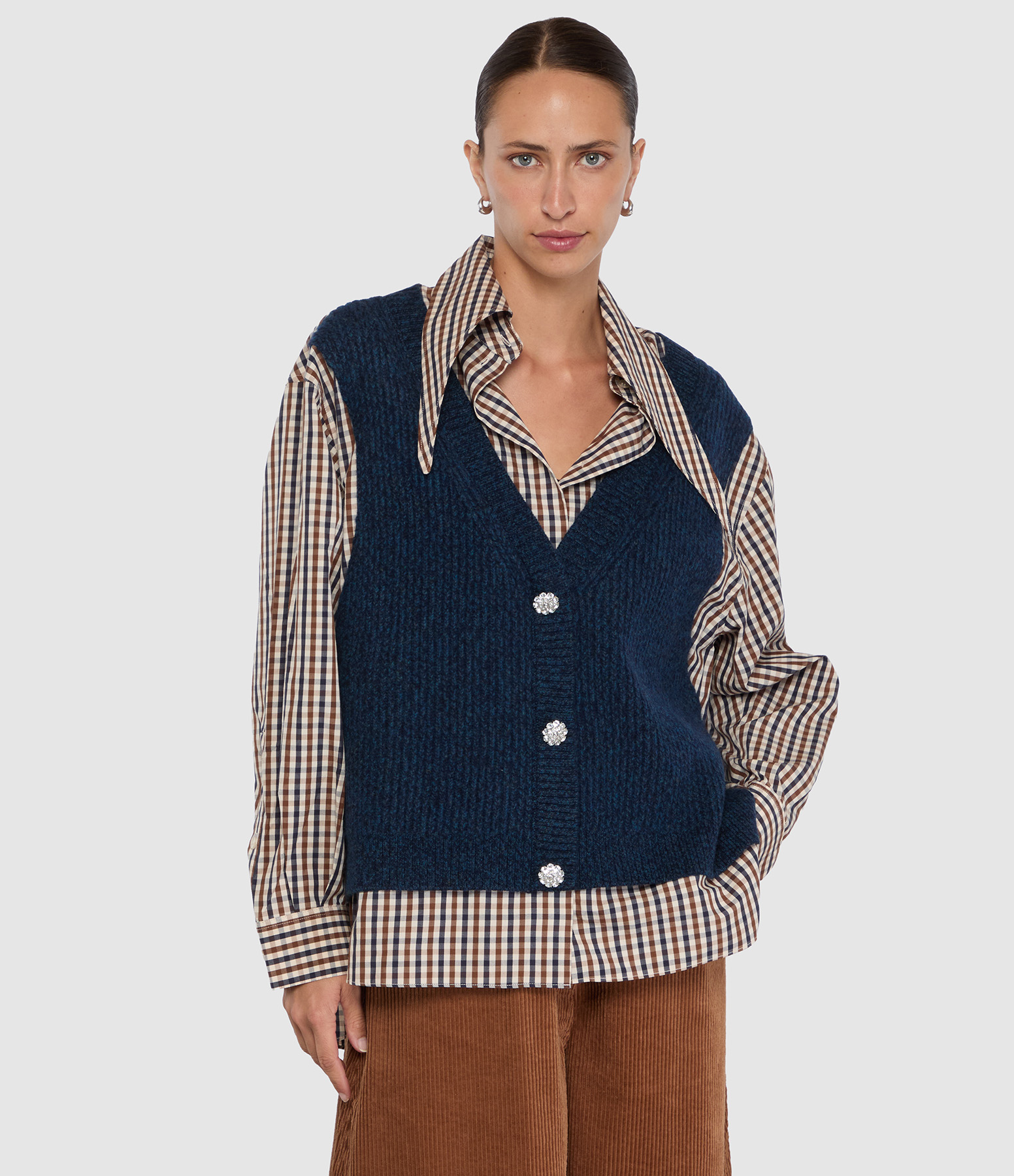 Chemise Kute Brun Bleu