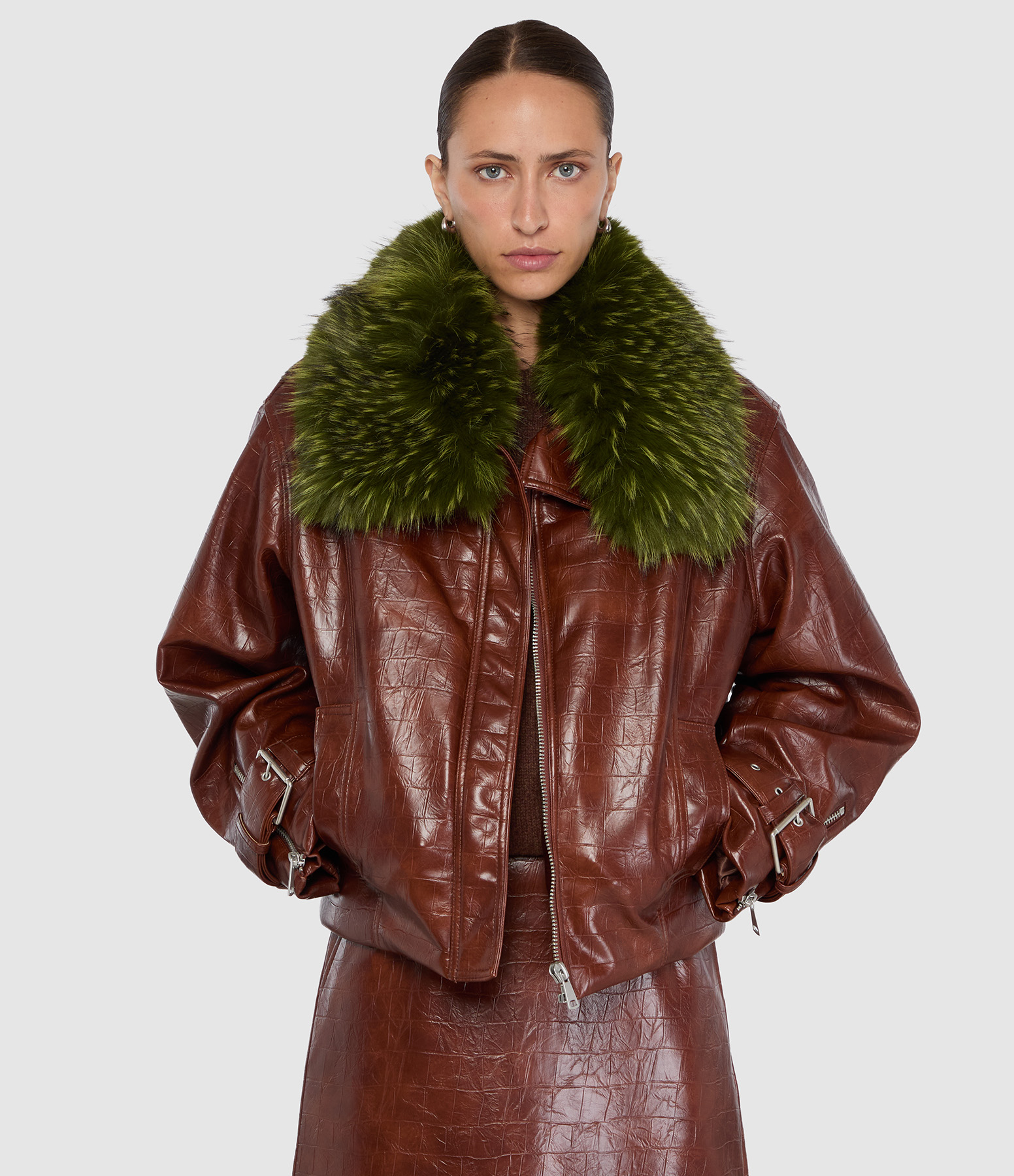 Veste Kabuki Brun