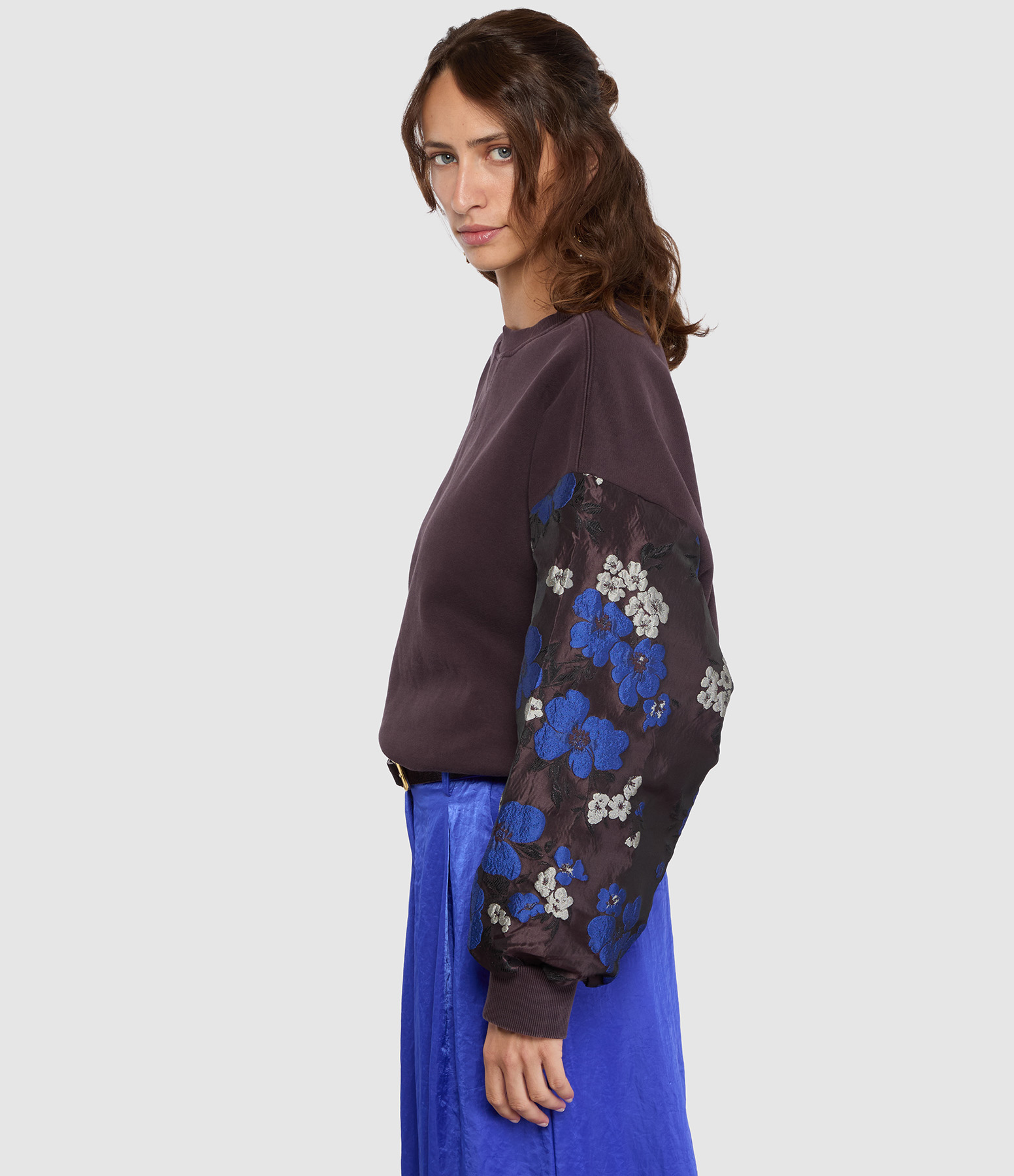 Sweatshirt Kueer Bordeaux Bleu Foncé