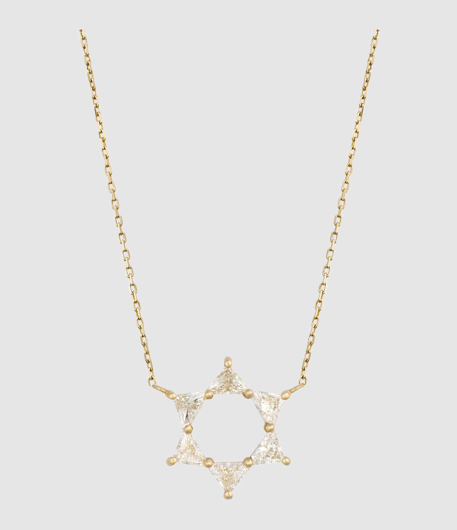 Collier Star Or Jaune Diamants