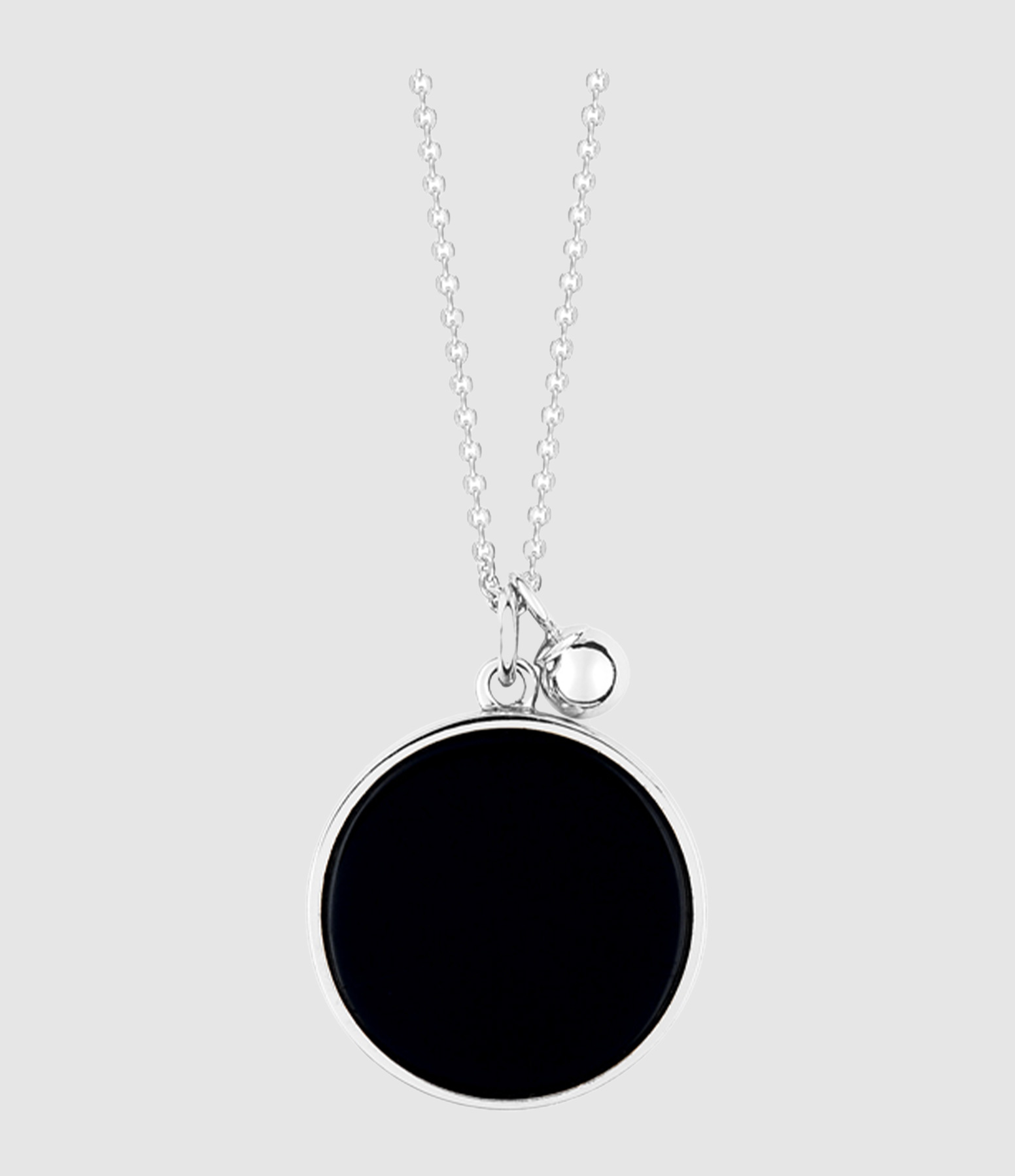 Collier Ever Disc Onyx Or Blanc