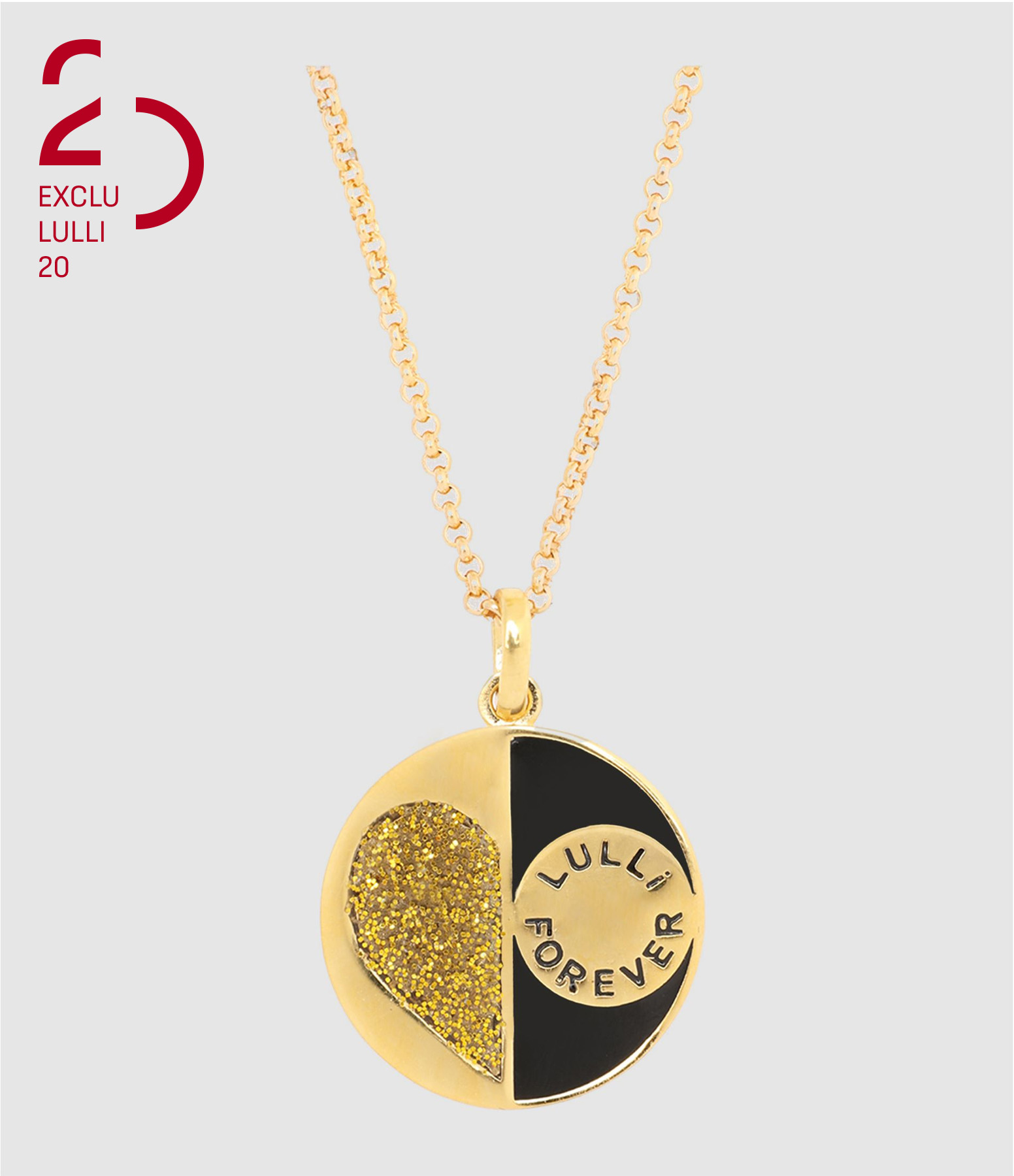 Collier Médaille Doré, Exclusivité 20 ans Lulli