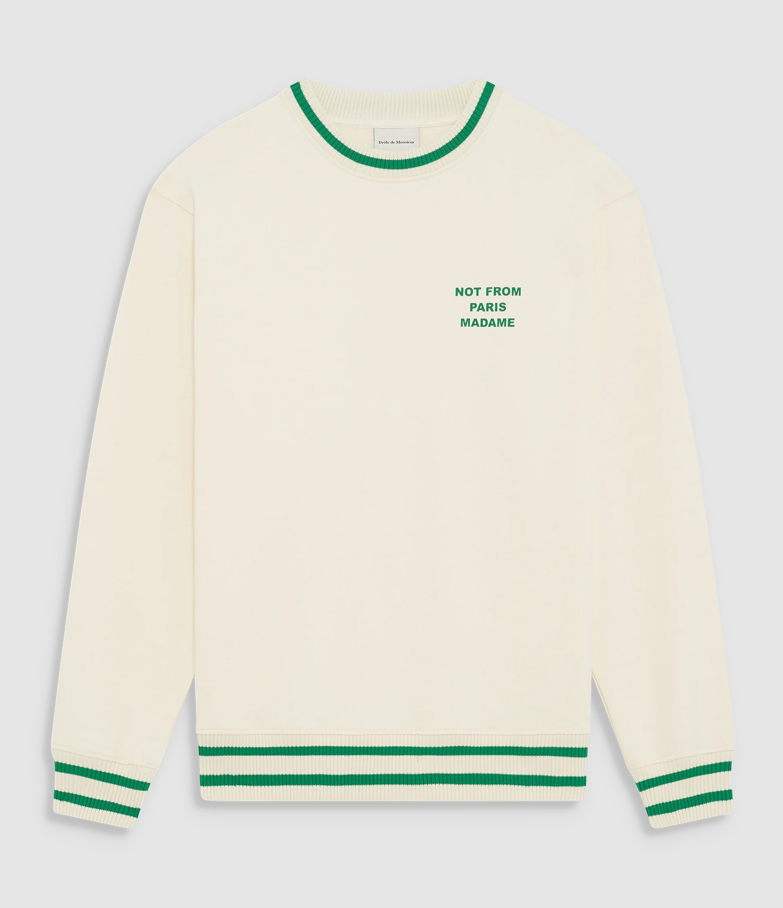 Sweatshirt Slogan Sport Cream