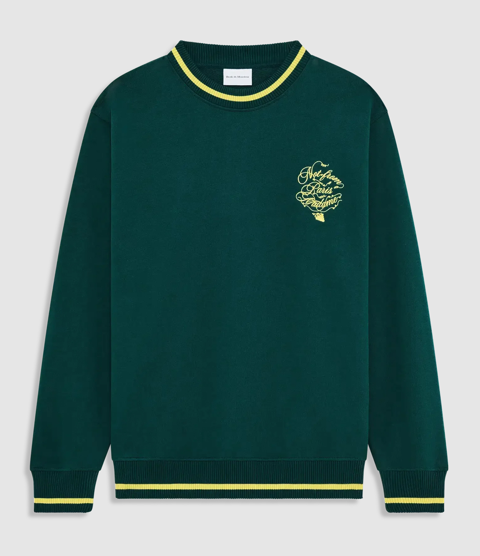 Sweatshirt Slogan Vignes Dark Green