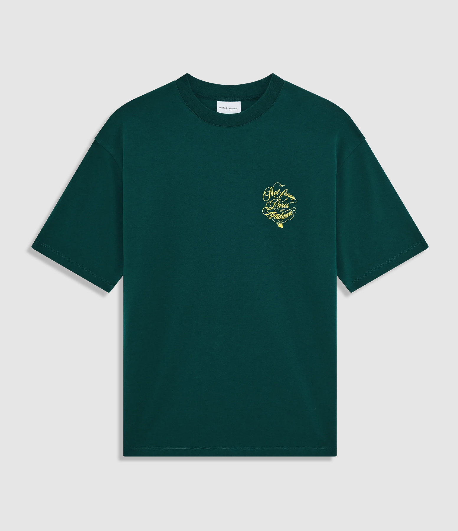 Tee-shirt Slogan Vignes Dark Green
