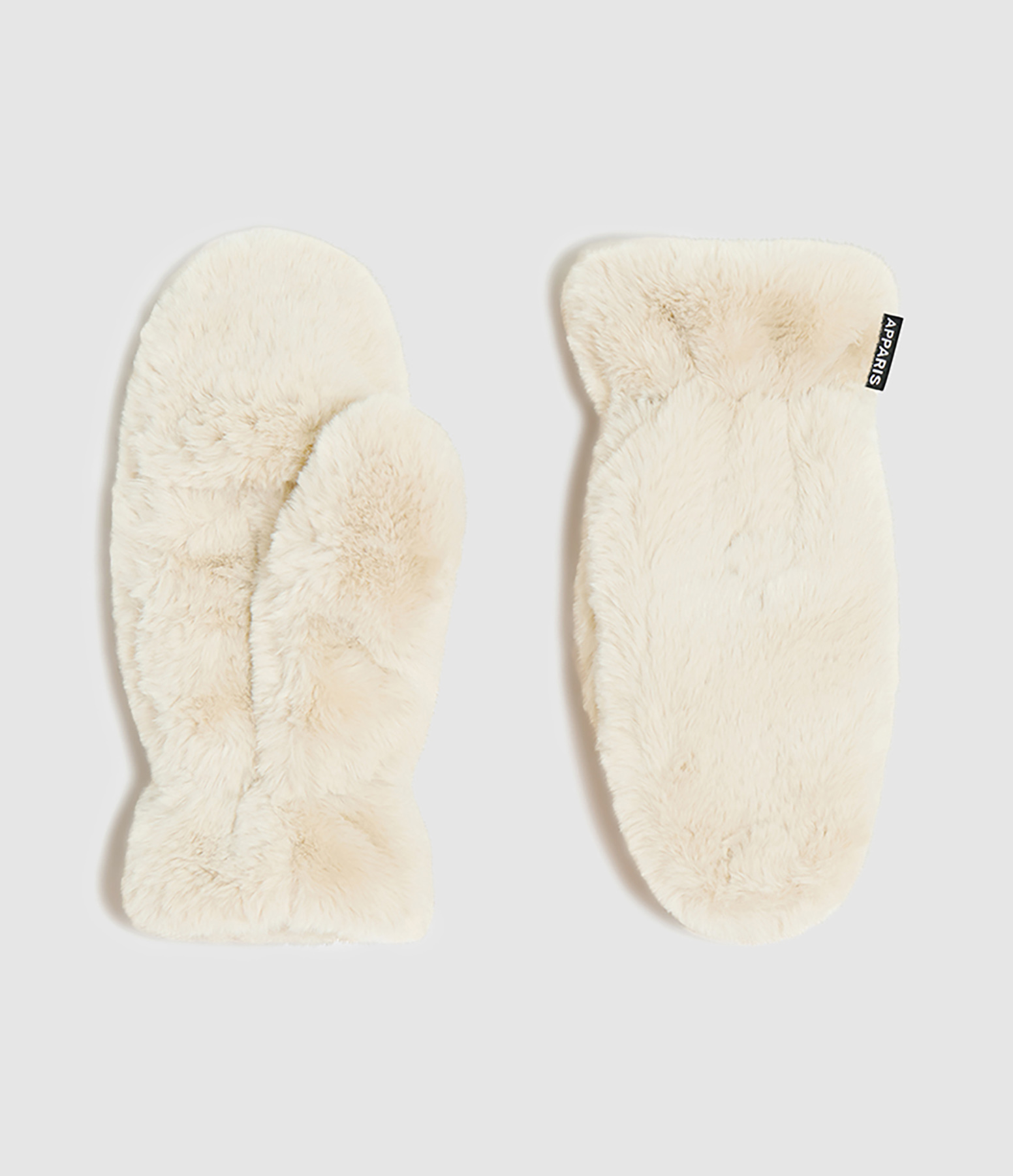 Moufles Coco Fausse Fourrure Latte