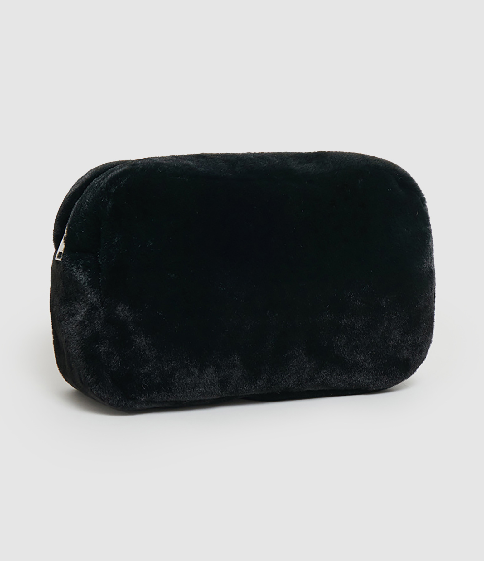 Pochette Jumbo Noor Fausse Fourrure Noir