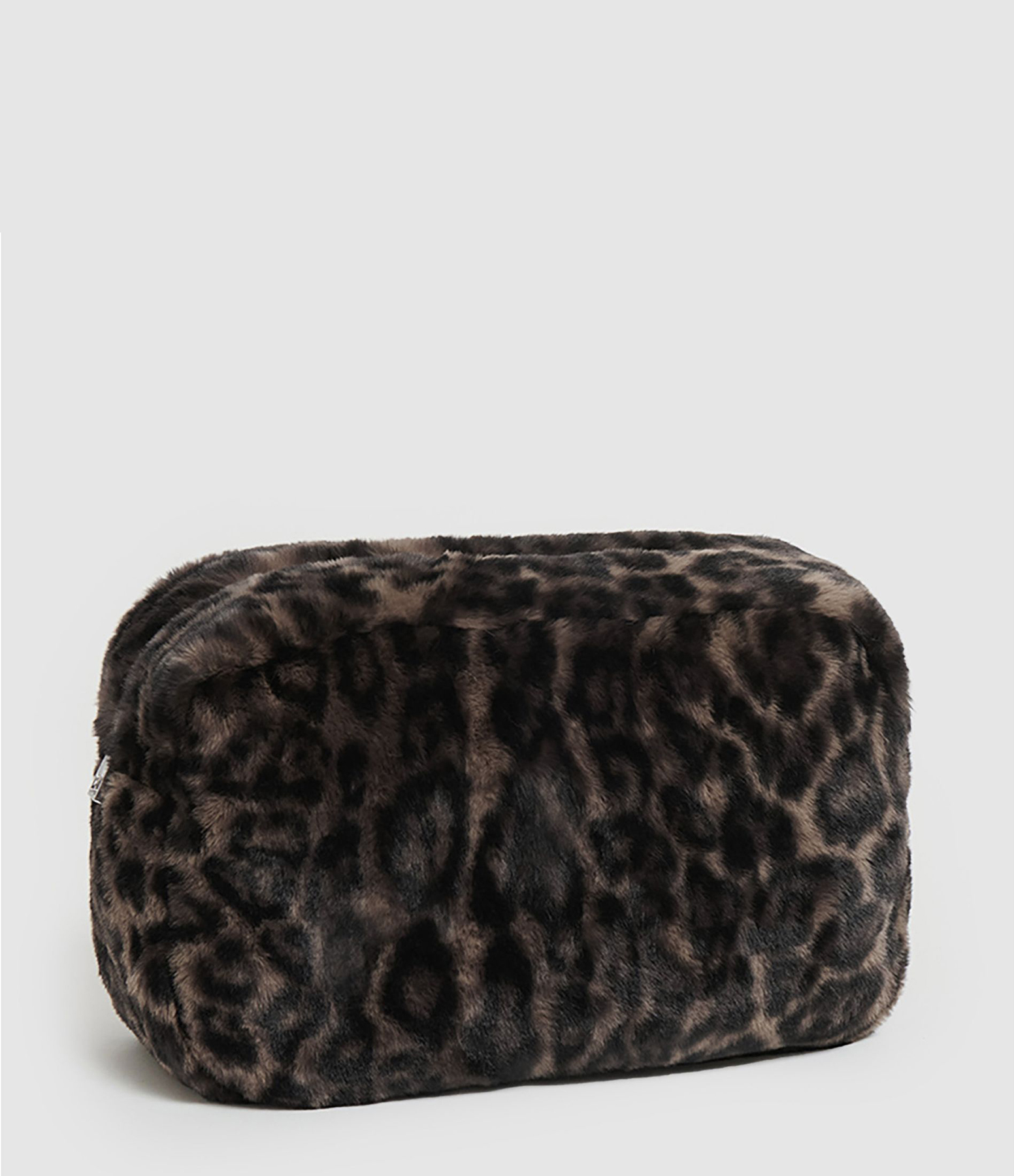 Pochette Jumbo Noor Fausse Fourrure Dark Léopard