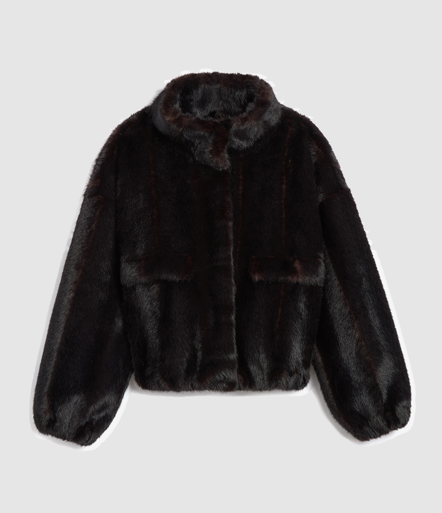 Veste Iris Shaved Mink Noir Multi