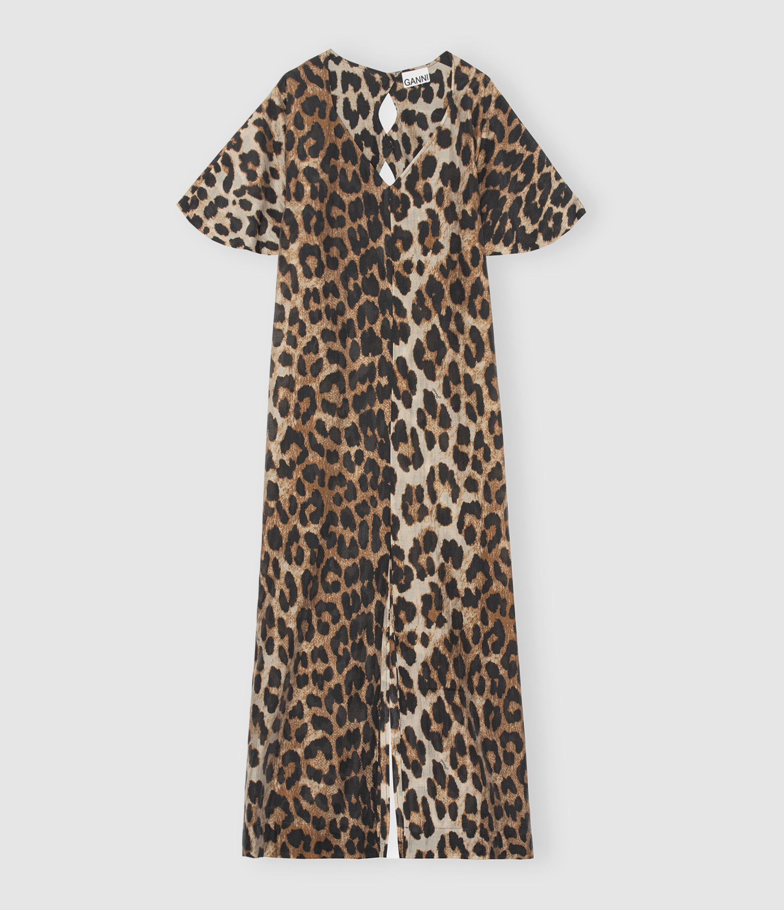 Robe Sheer Voile Léopard
