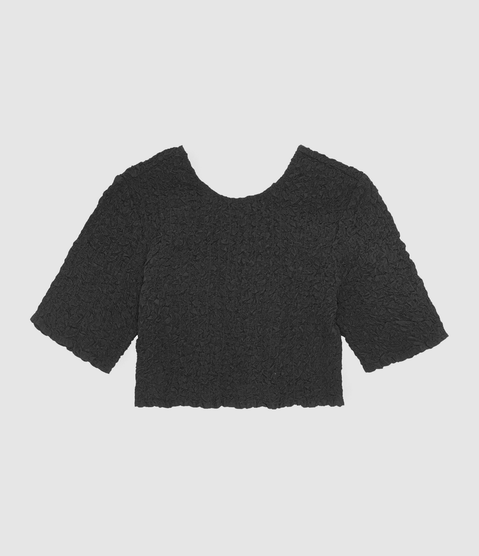 Top Court Coton Organique Noir