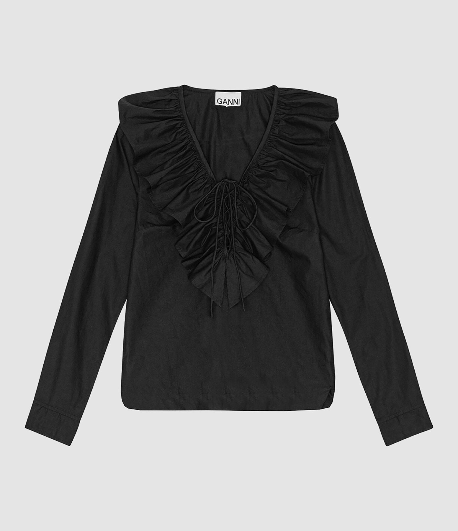 Blouse V-Neck Noir