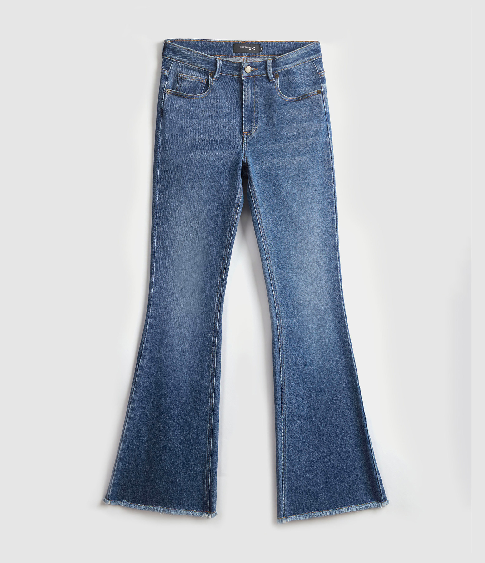 Jean Faden Flare Denim Classic Blue