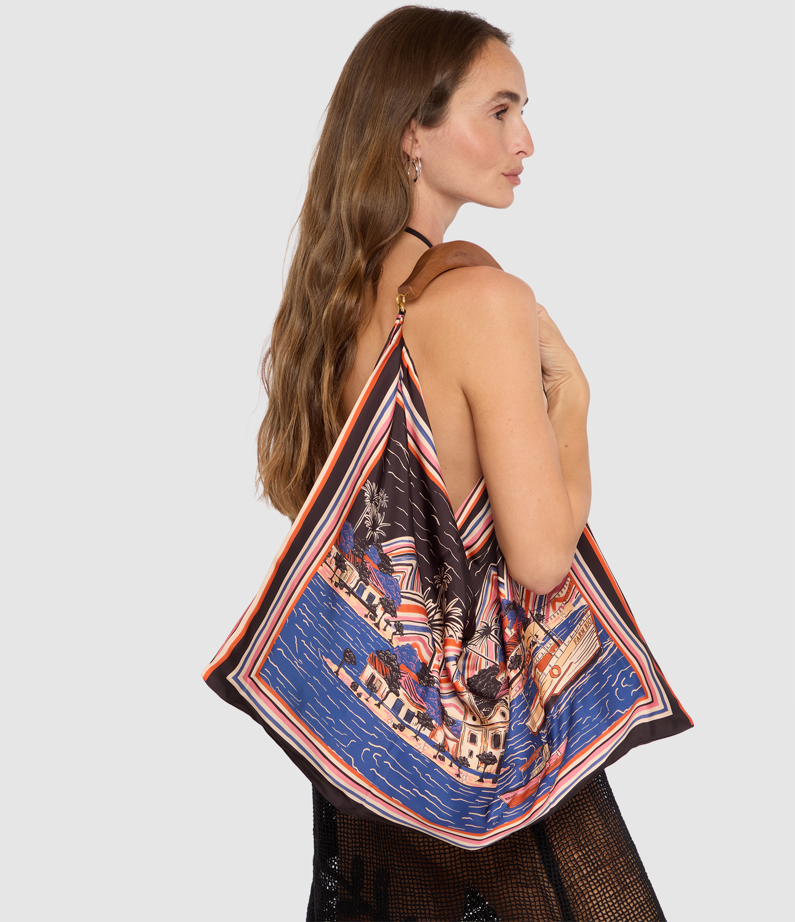 Sac Paraty Landscape Satin Scarf